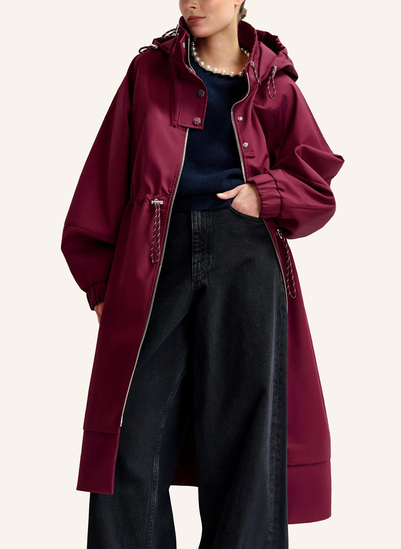 ESSENTIEL ANTWERP Mantel IDENTIFY: DUNKELROT