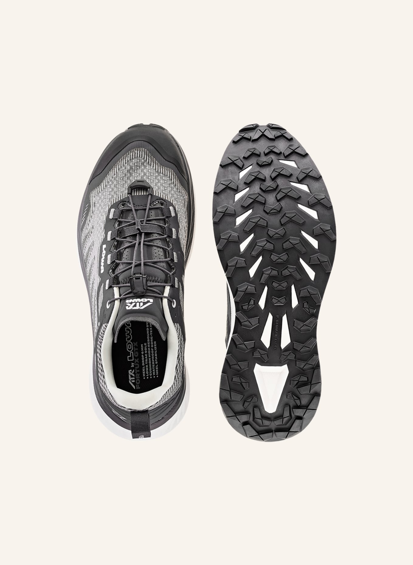 LOWA Trailrunning-Schuhe FORTUX GTX: SCHWARZ