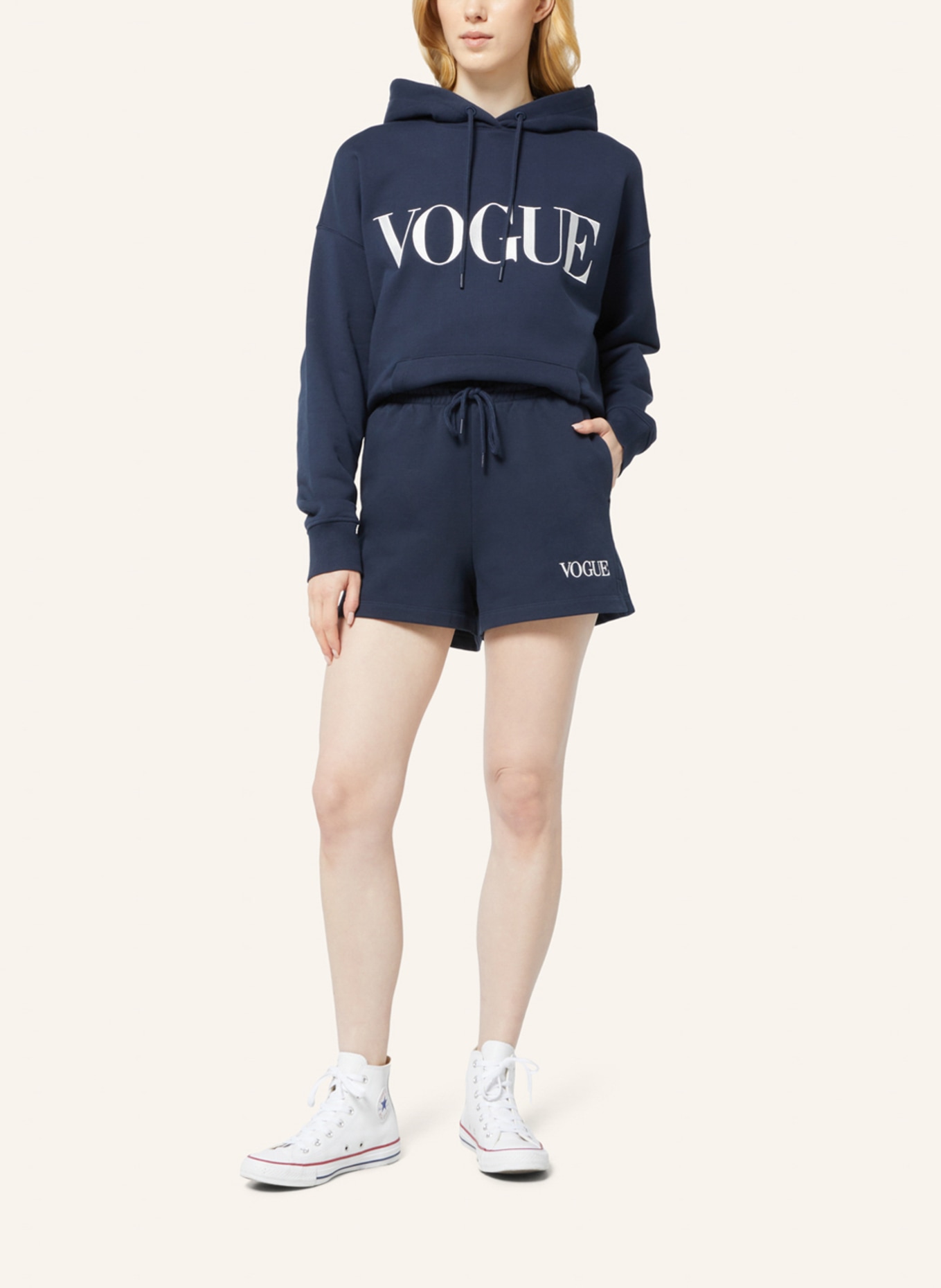 VOGUE COLLECTION Sweatshorts, Farbe: DUNKELBLAU (Bild 4)