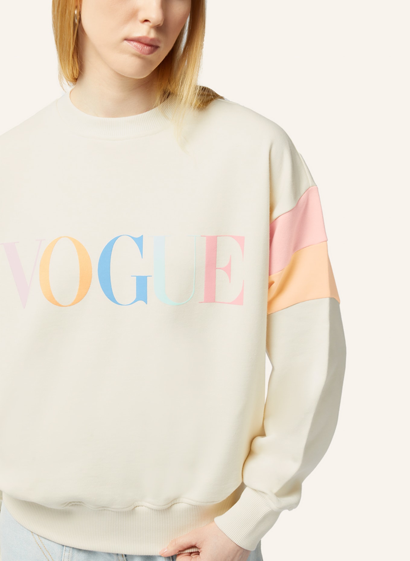 VOGUE COLLECTION Sweatshirt, Farbe: BEIGE (Bild 3)