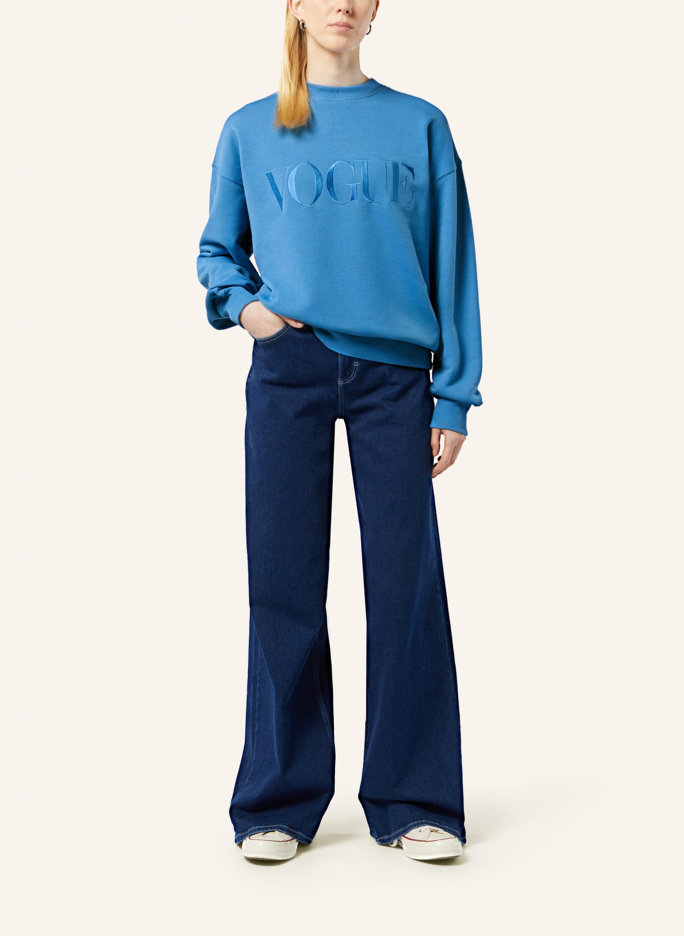 VOGUE COLLECTION Sweatshirt, Farbe: BLAU (Bild 4)