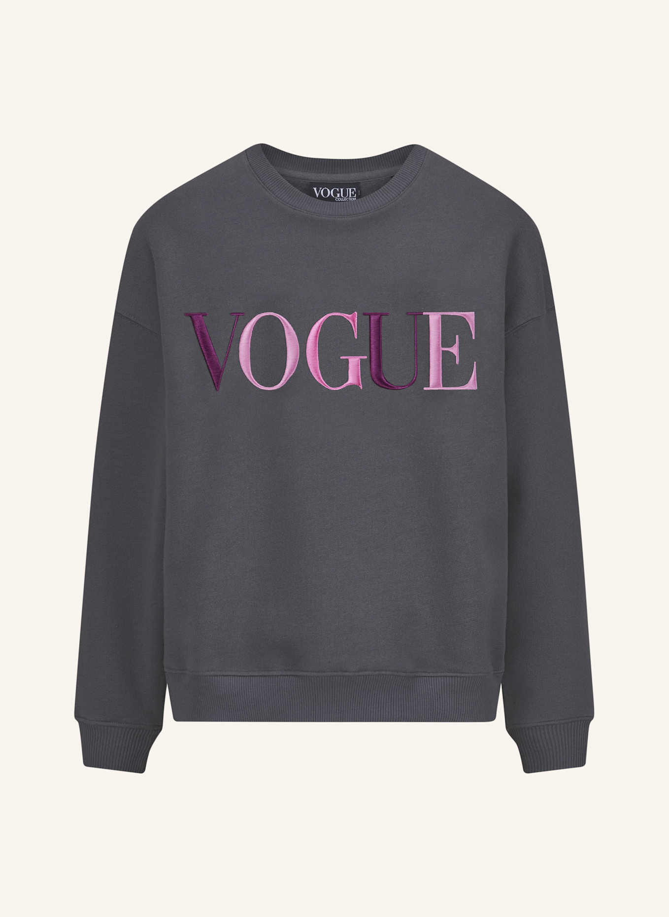 VOGUE COLLECTION Sweatshirt, Farbe: GRAU (Bild 1)