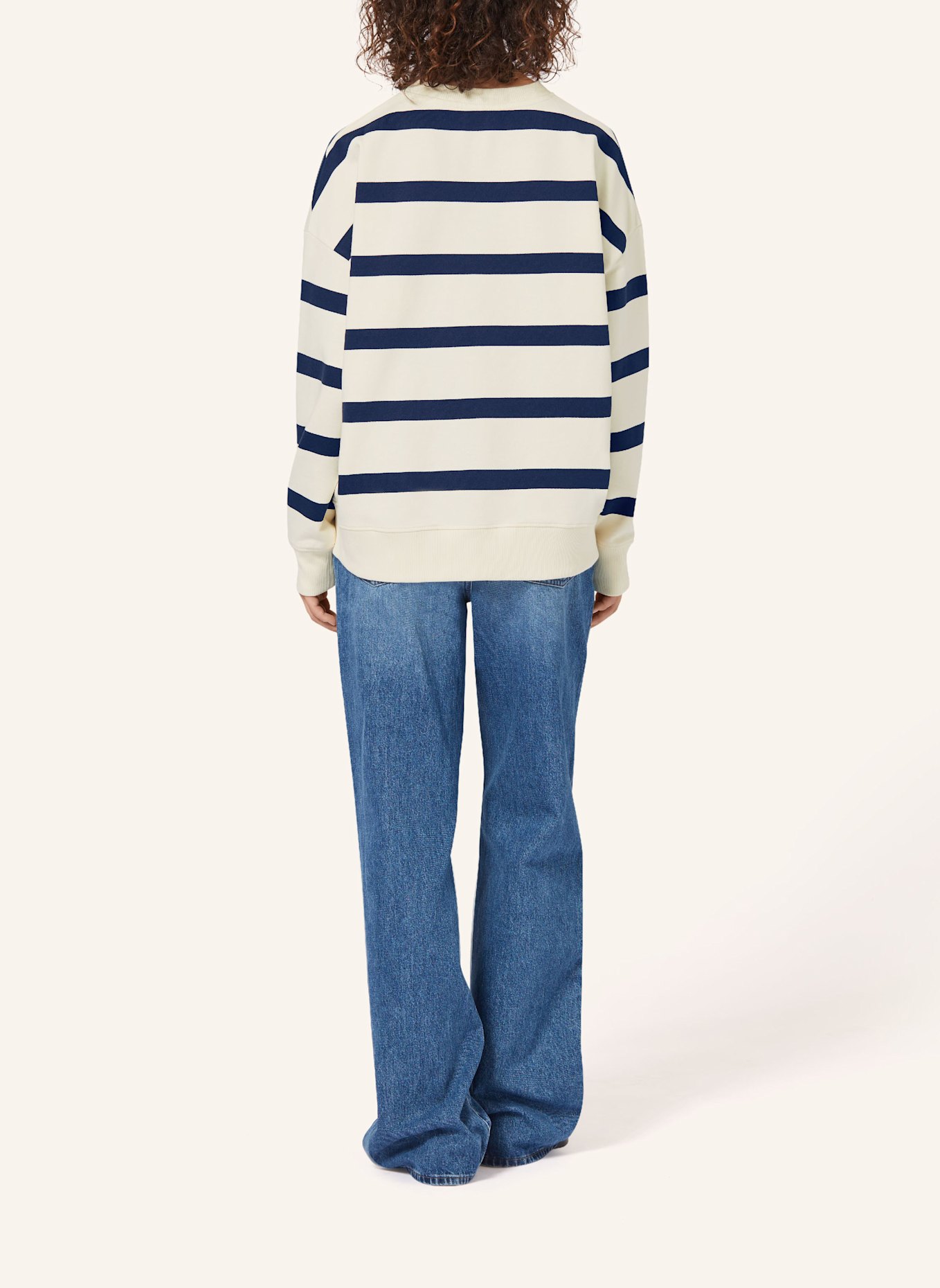 VOGUE COLLECTION Sweatshirt, Farbe: BLAU/ BEIGE (Bild 2)