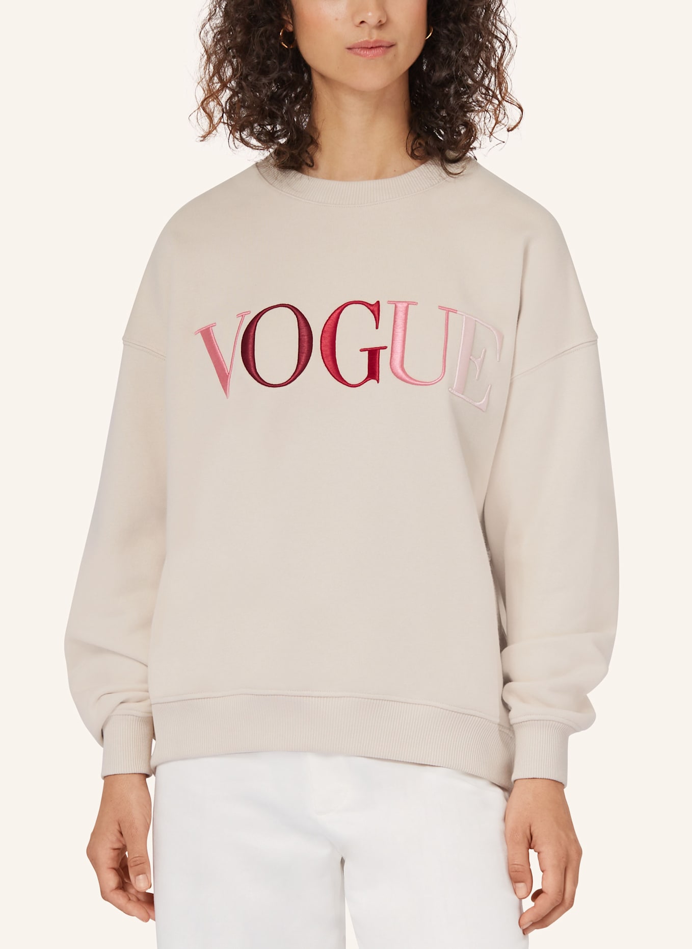 VOGUE COLLECTION Sweatshirt, Farbe: ECRU (Bild 3)