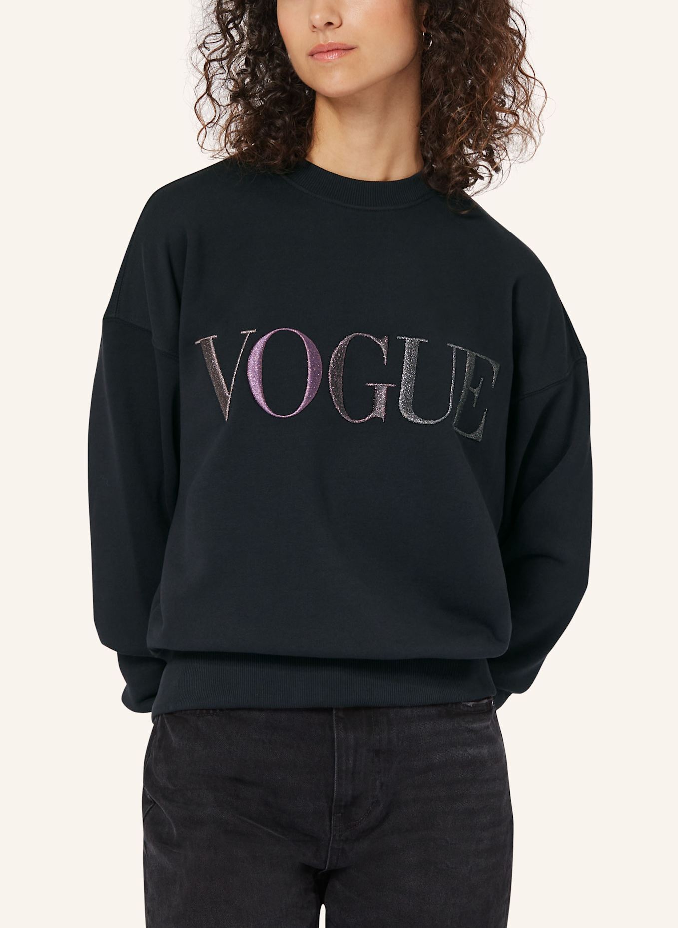 VOGUE COLLECTION Sweatshirt, Farbe: SCHWARZ (Bild 3)