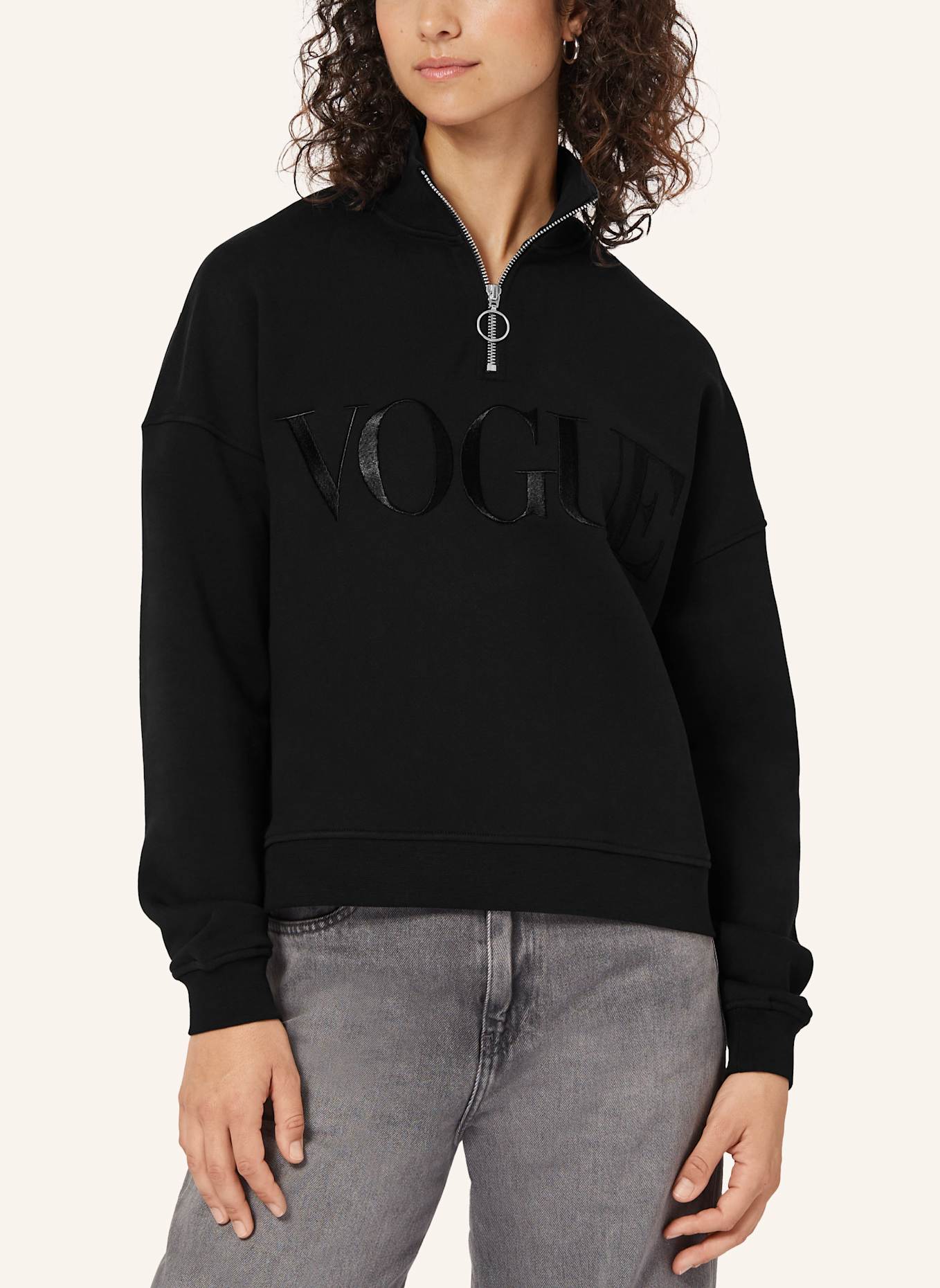 VOGUE COLLECTION Sweatshirt, Farbe: SCHWARZ (Bild 3)