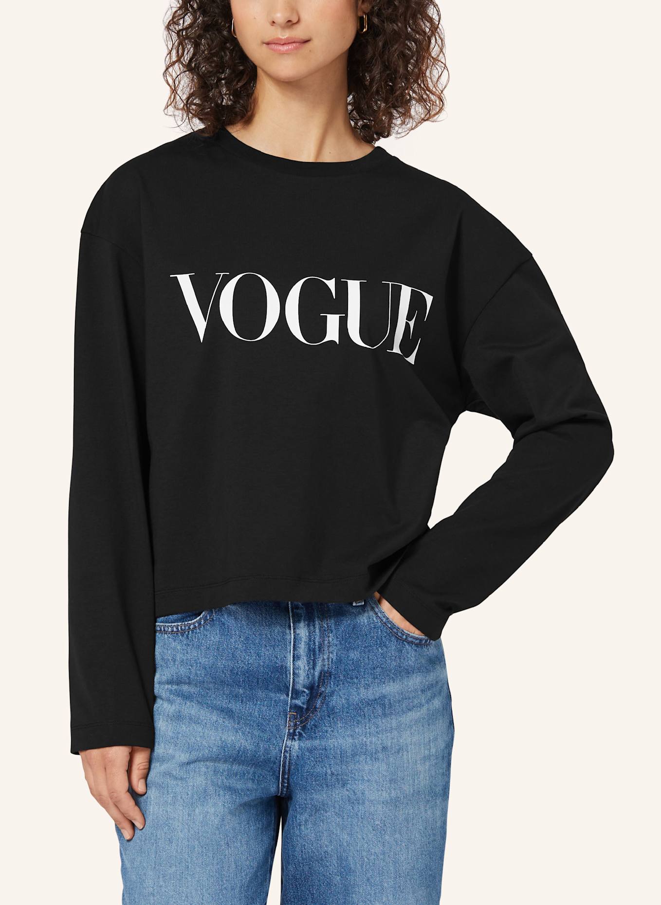 VOGUE COLLECTION Longsleeve, Farbe: SCHWARZ (Bild 3)