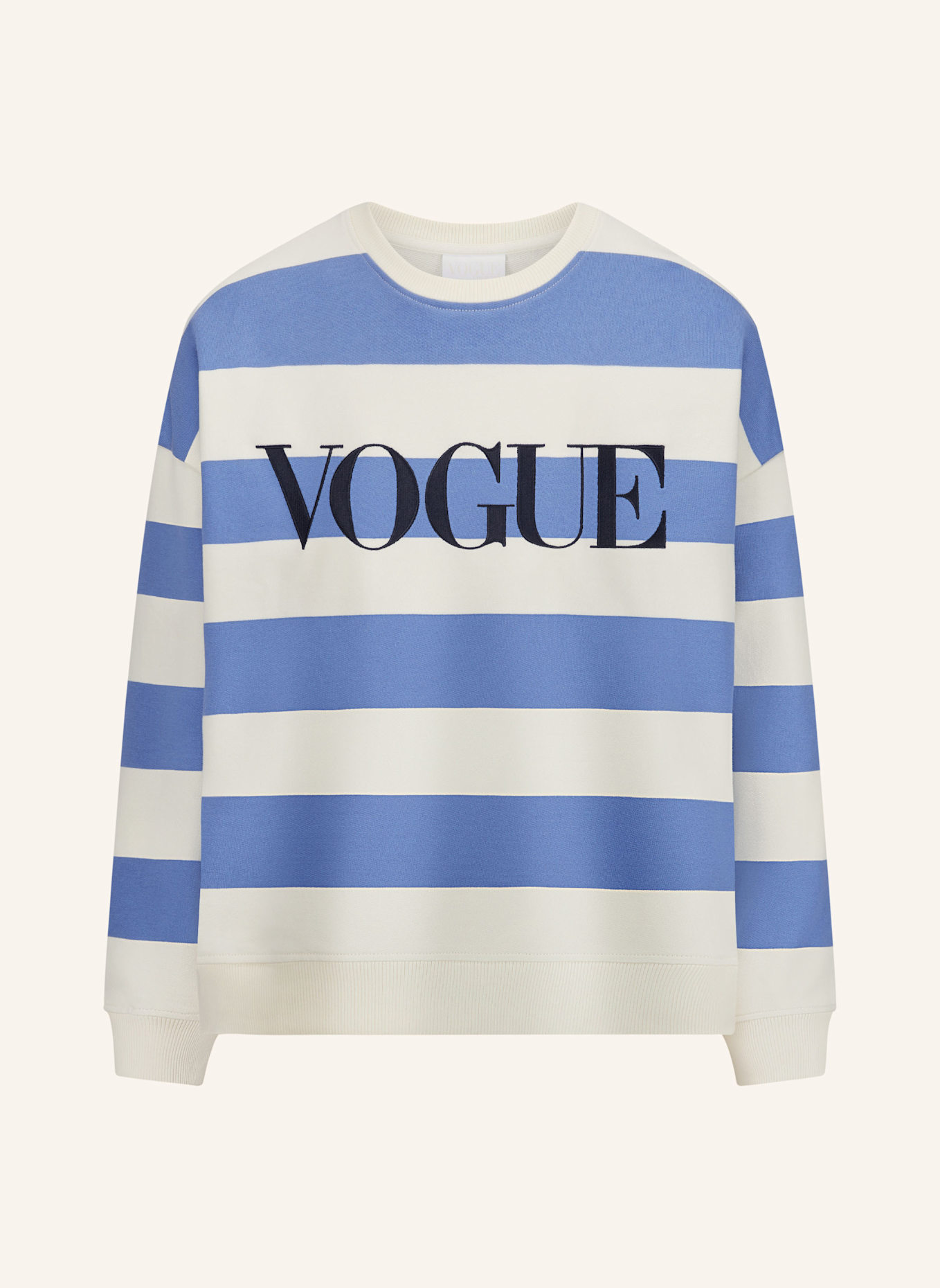 VOGUE COLLECTION Sweatshirt, Farbe: BLAU/ BEIGE (Bild 1)