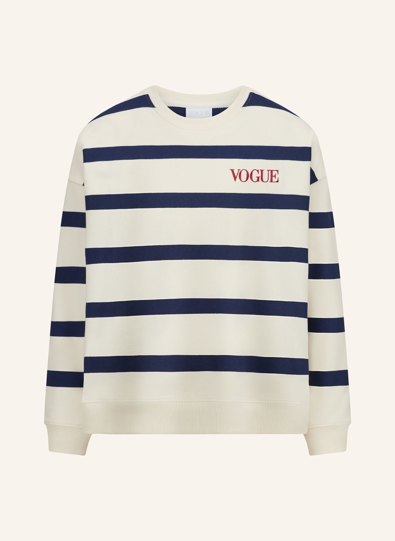 VOGUE COLLECTION Sweatshirt, Farbe: BLAU/ BEIGE (Bild 1)