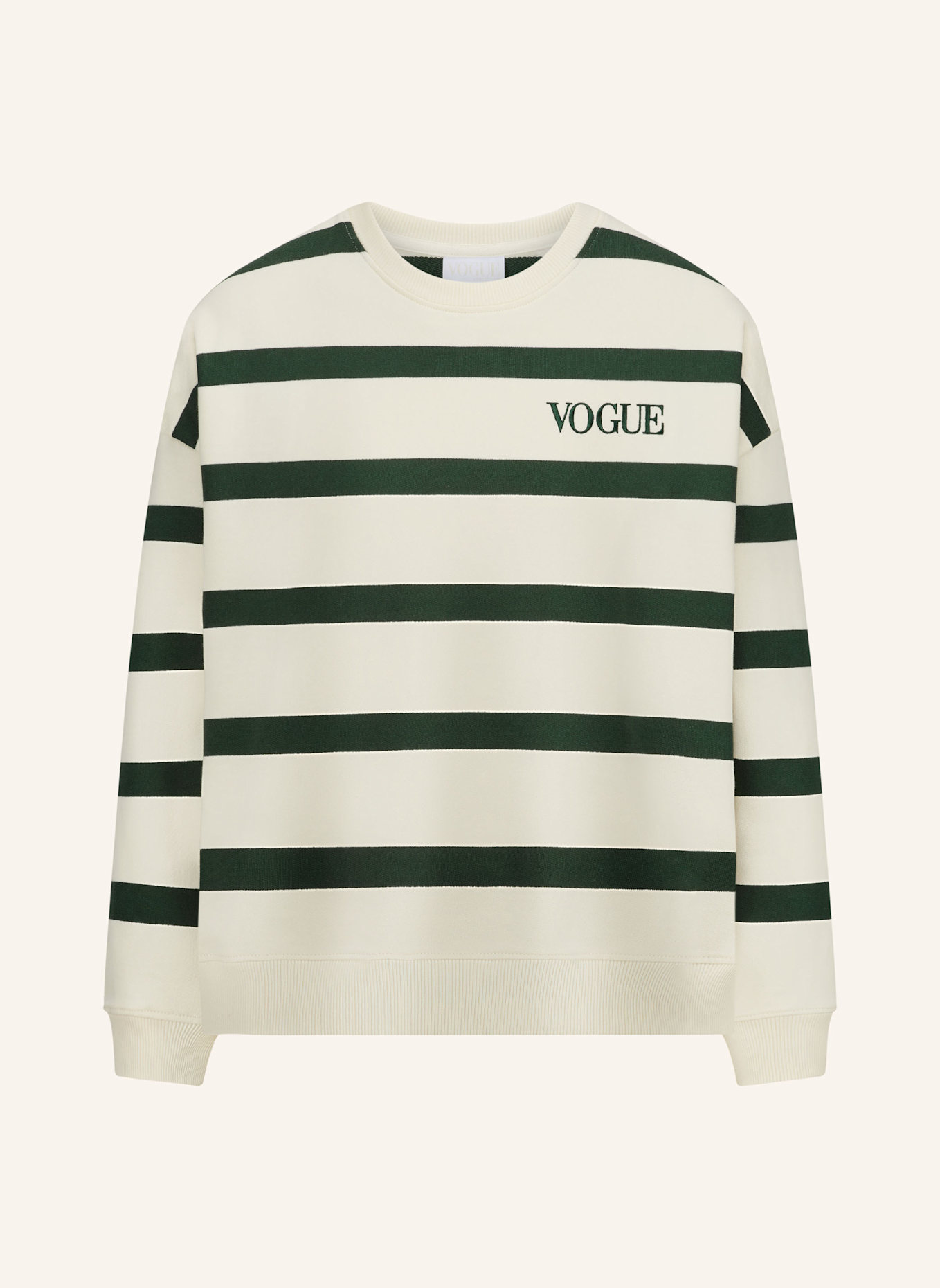 VOGUE COLLECTION Sweatshirt, Farbe: GRÜN/ BEIGE (Bild 1)