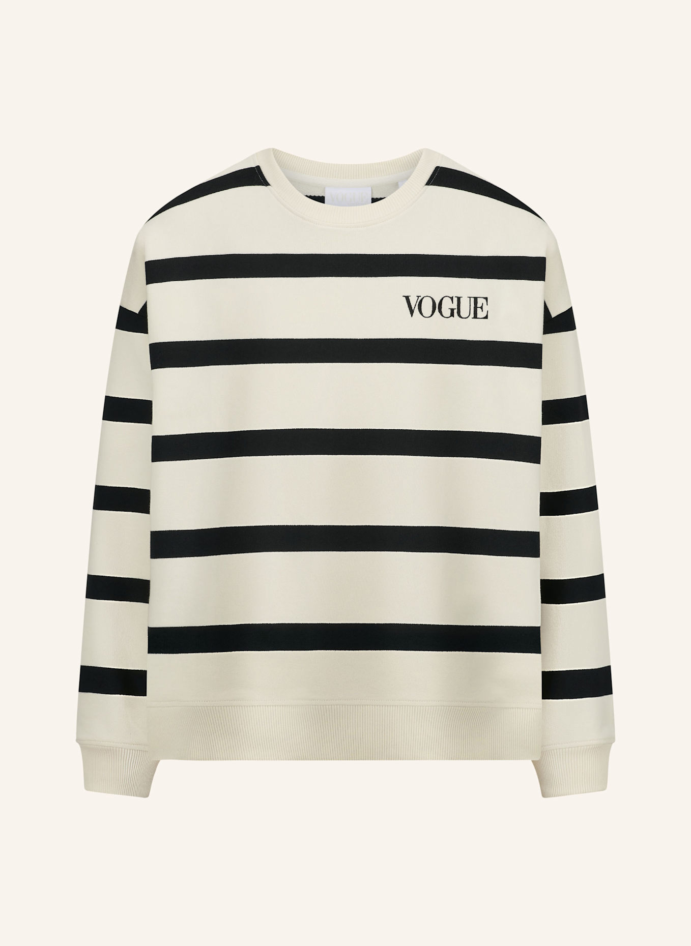 VOGUE COLLECTION Sweatshirt, Farbe: SCHWARZ/ BEIGE (Bild 1)