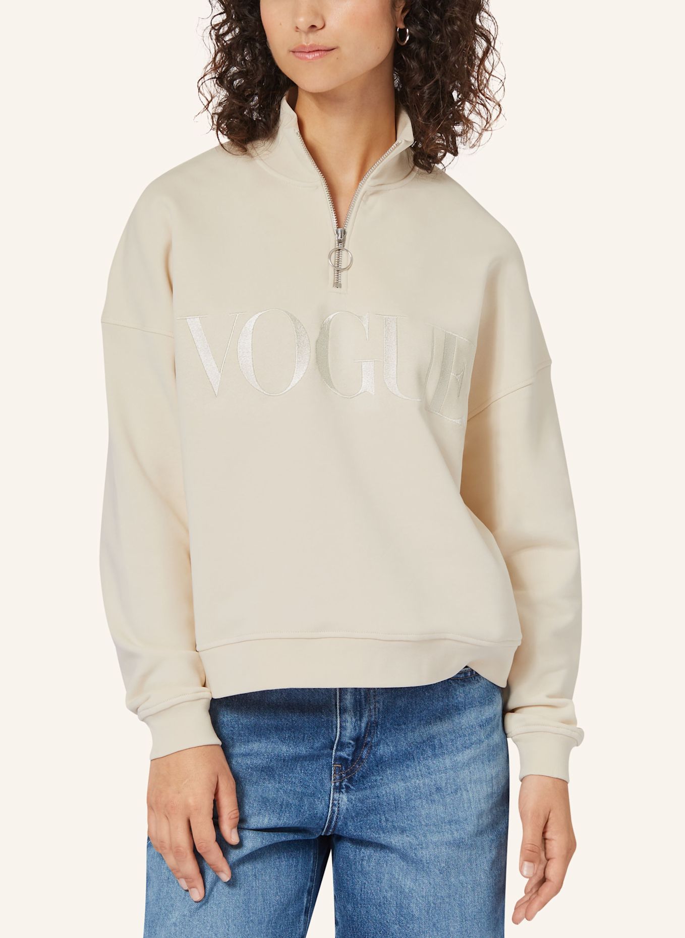 VOGUE COLLECTION Sweatshirt, Farbe: BEIGE (Bild 3)