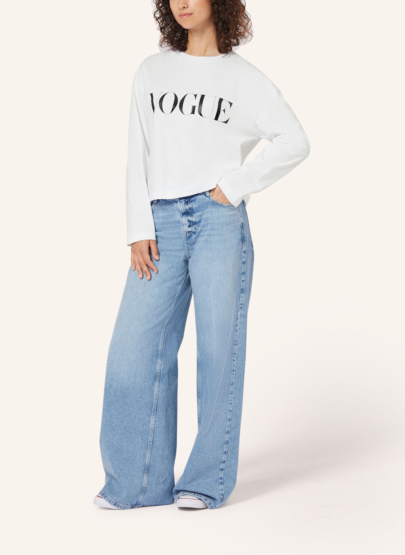 VOGUE COLLECTION Longsleeve, Farbe: WEISS (Bild 4)