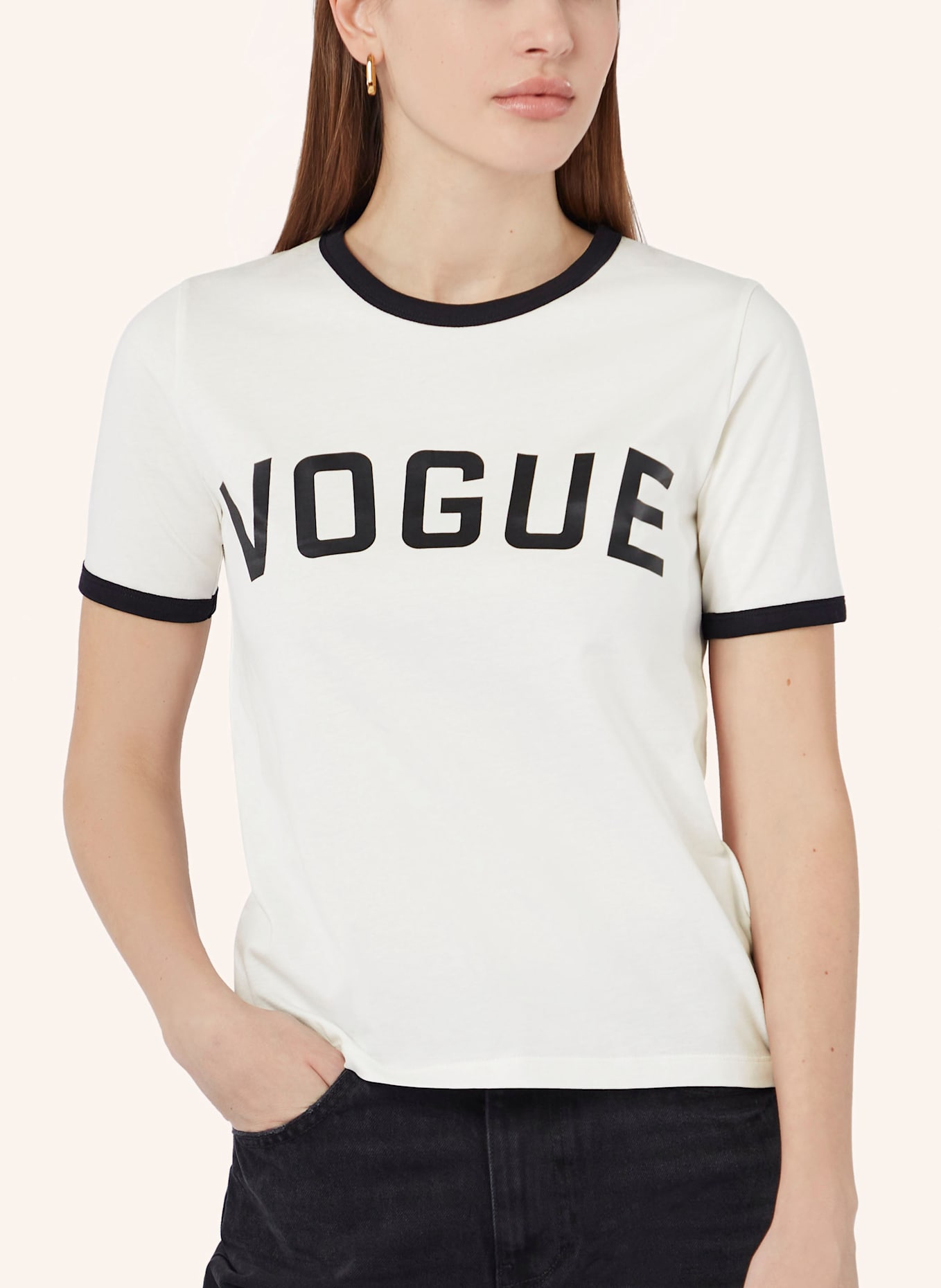 VOGUE COLLECTION T-Shirt: WEISS/ SCHWARZ
