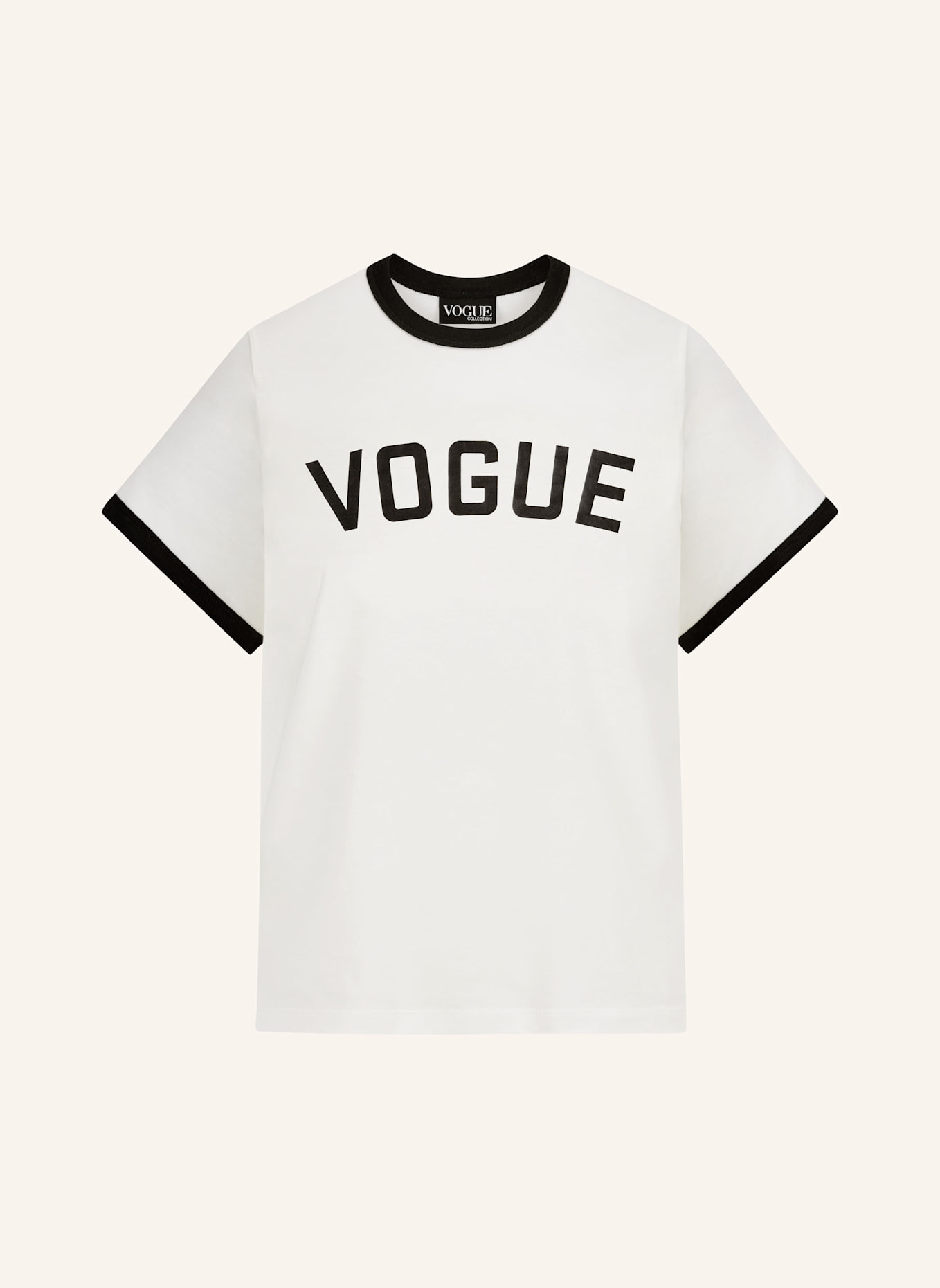 VOGUE COLLECTION T-Shirt: WEISS/ SCHWARZ