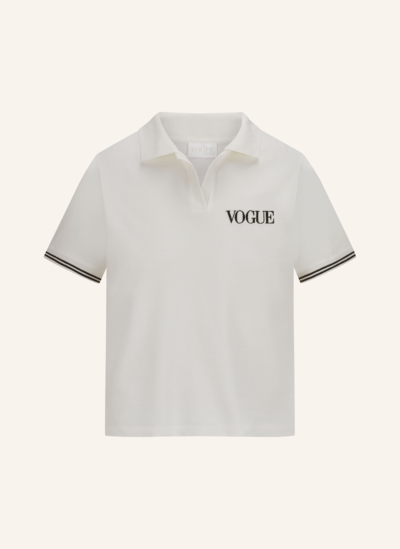 VOGUE COLLECTION T-Shirt: WEISS/ SCHWARZ