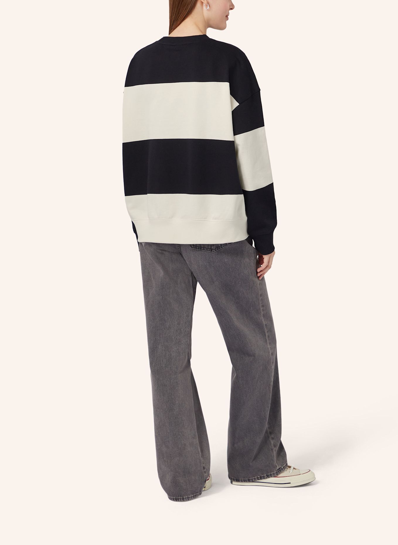 VOGUE COLLECTION Sweatshirt: SCHWARZ/ BEIGE