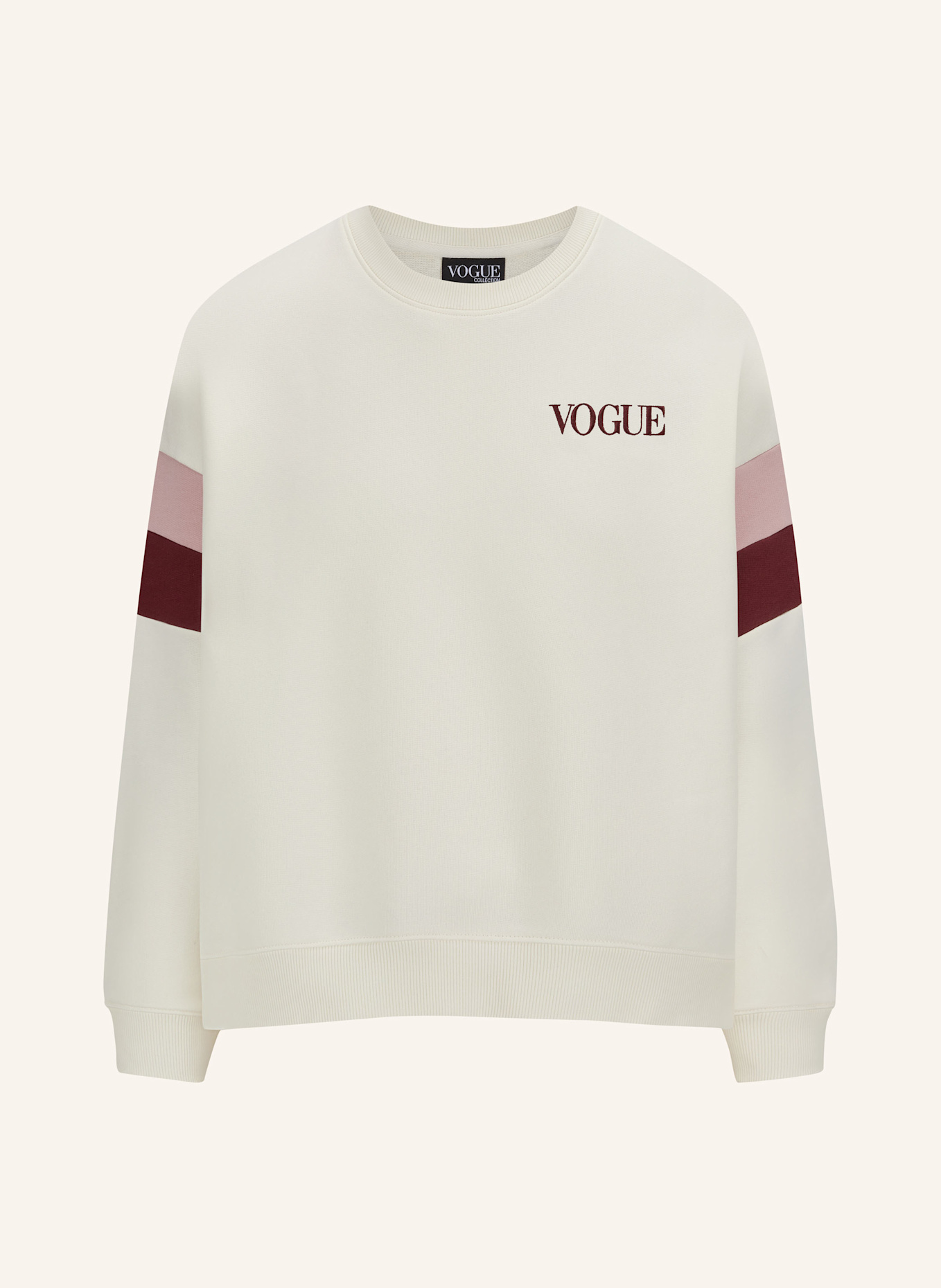 VOGUE COLLECTION Sweatshirt: BEIGE