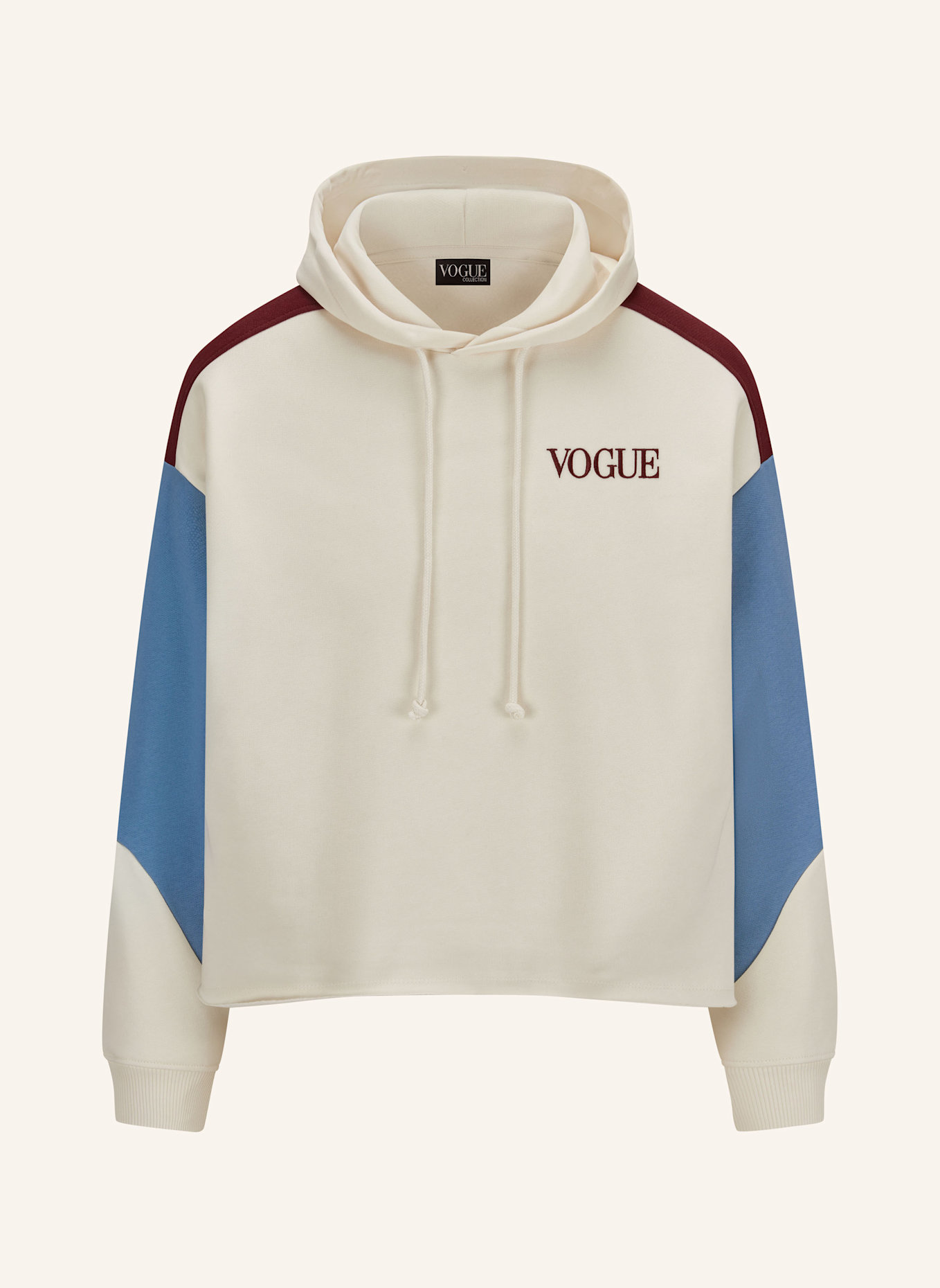 VOGUE COLLECTION Hoodie: BEIGE