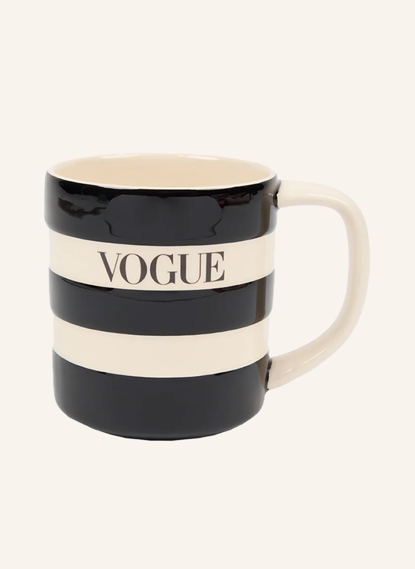 VOGUE COLLECTION Tasse: BEIGE/ SCHWARZ