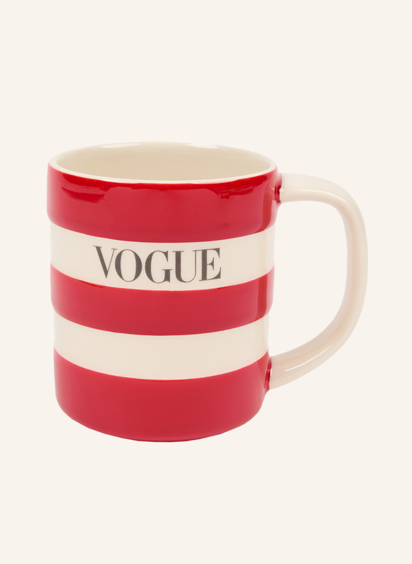 VOGUE COLLECTION Tasse: BEIGE/ ROT