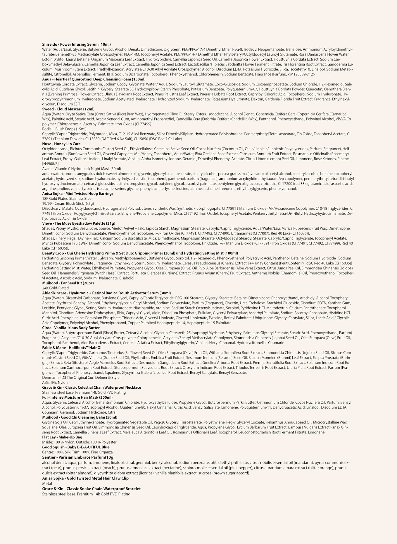 VOGUE COLLECTION Adventskalender GLAMOUR: PINK