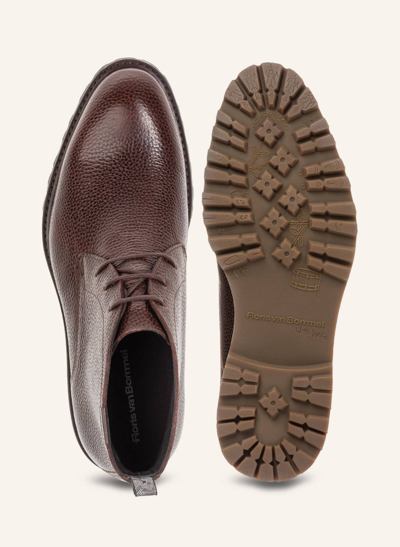 Floris van Bommel Schnürboots STURDI 01: BRAUN