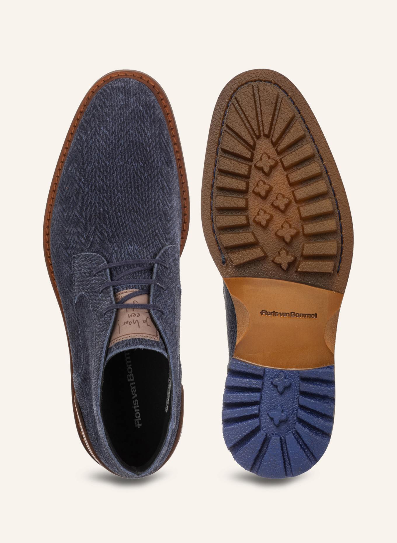Floris van Bommel Schnürboots CREPI 13: DUNKELBLAU