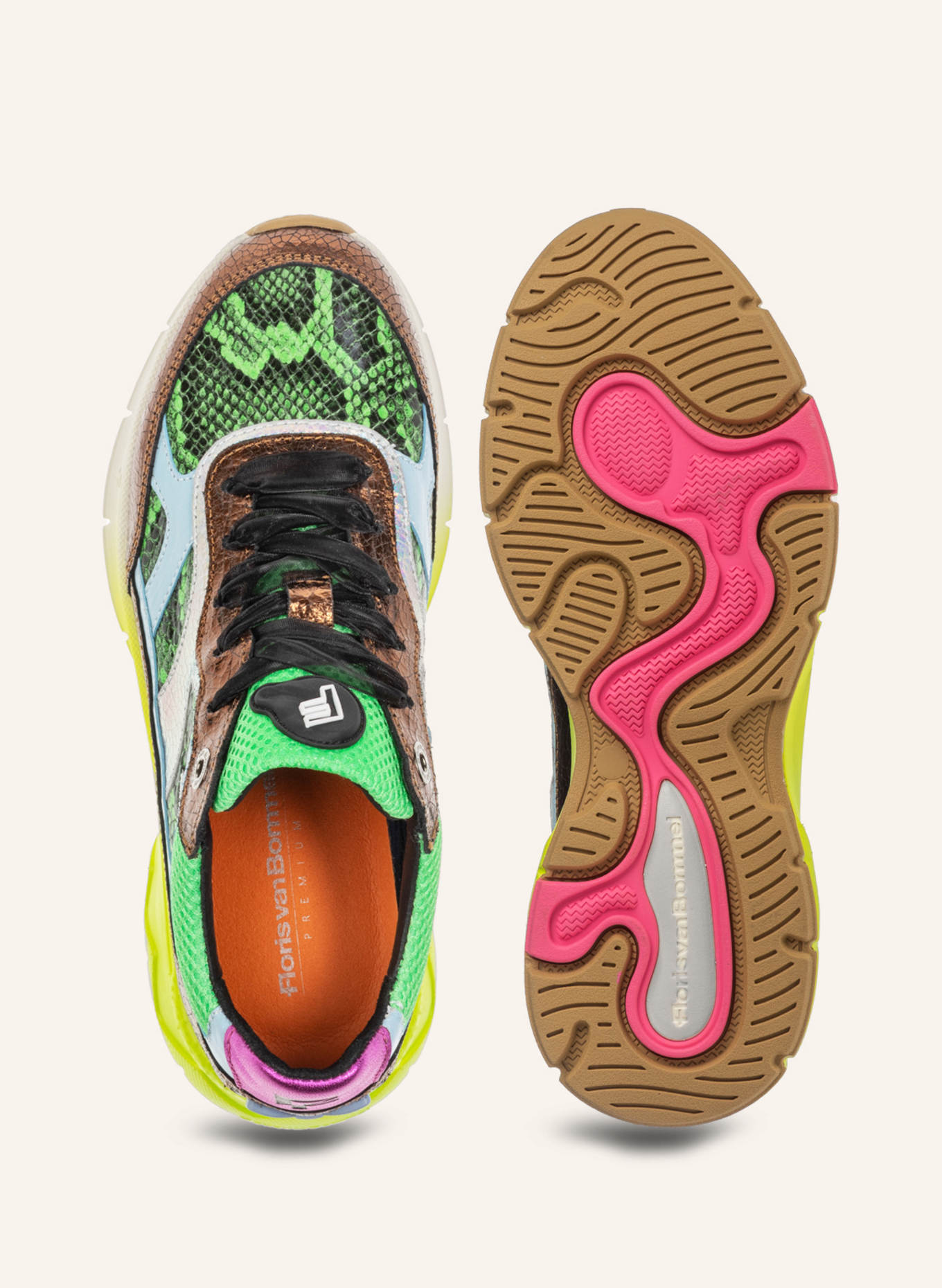 Floris van Bommel Sneaker DAYSI 04: GRÜN