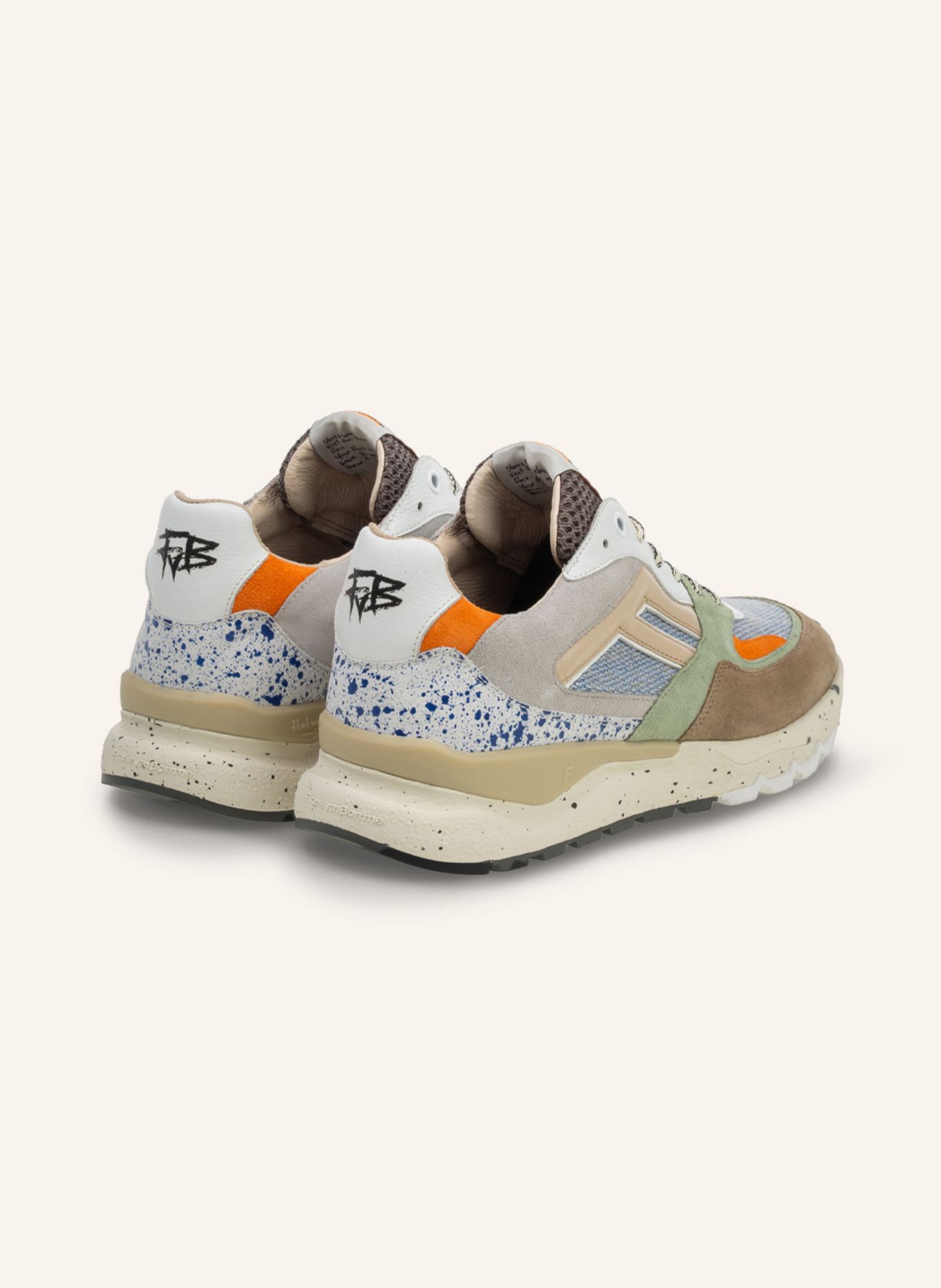 Floris van Bommel Sneaker DE TREENER 01: HELLBLAU