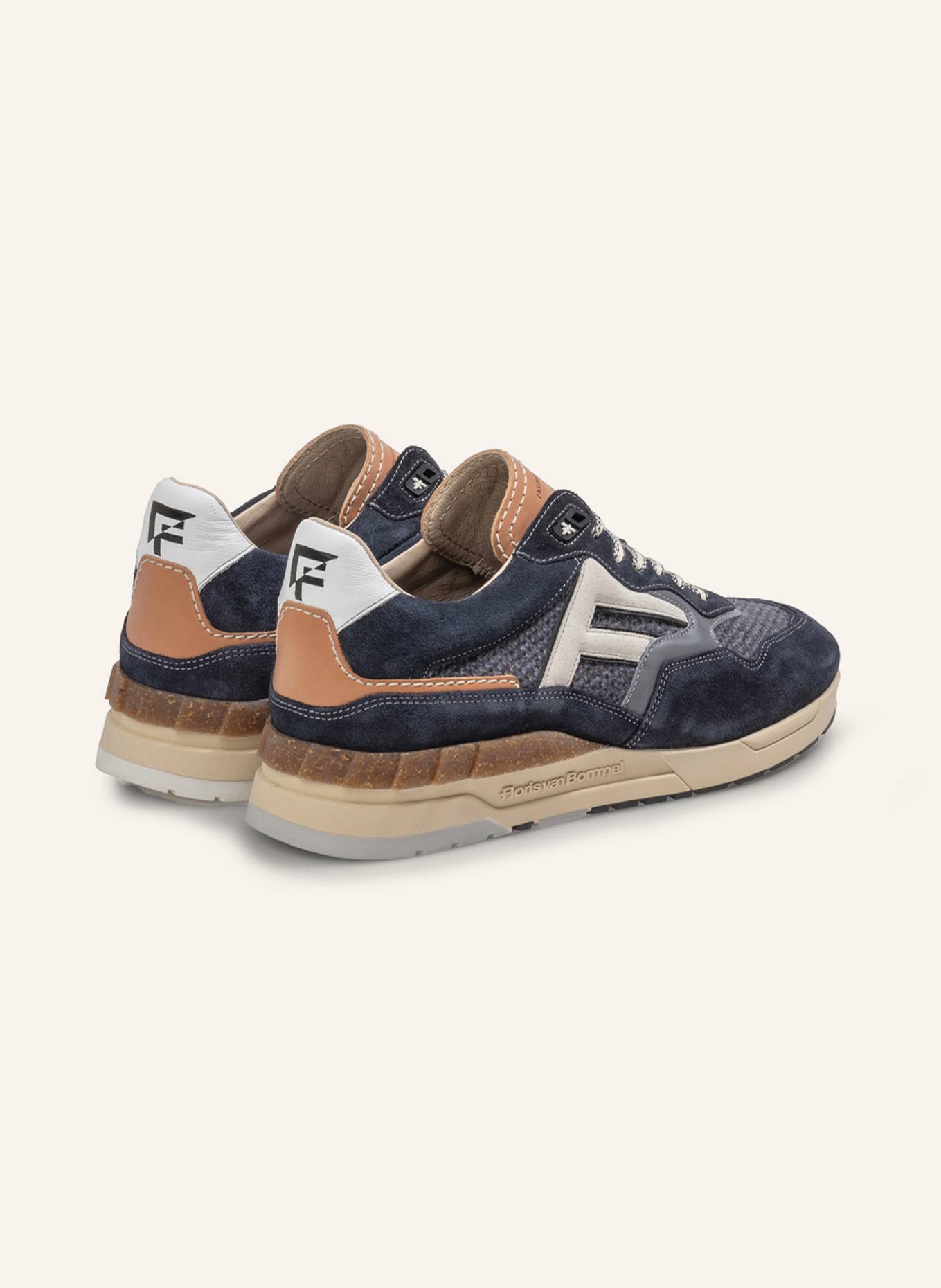Floris van Bommel Sneaker DE RUNNER 07: DUNKELBLAU