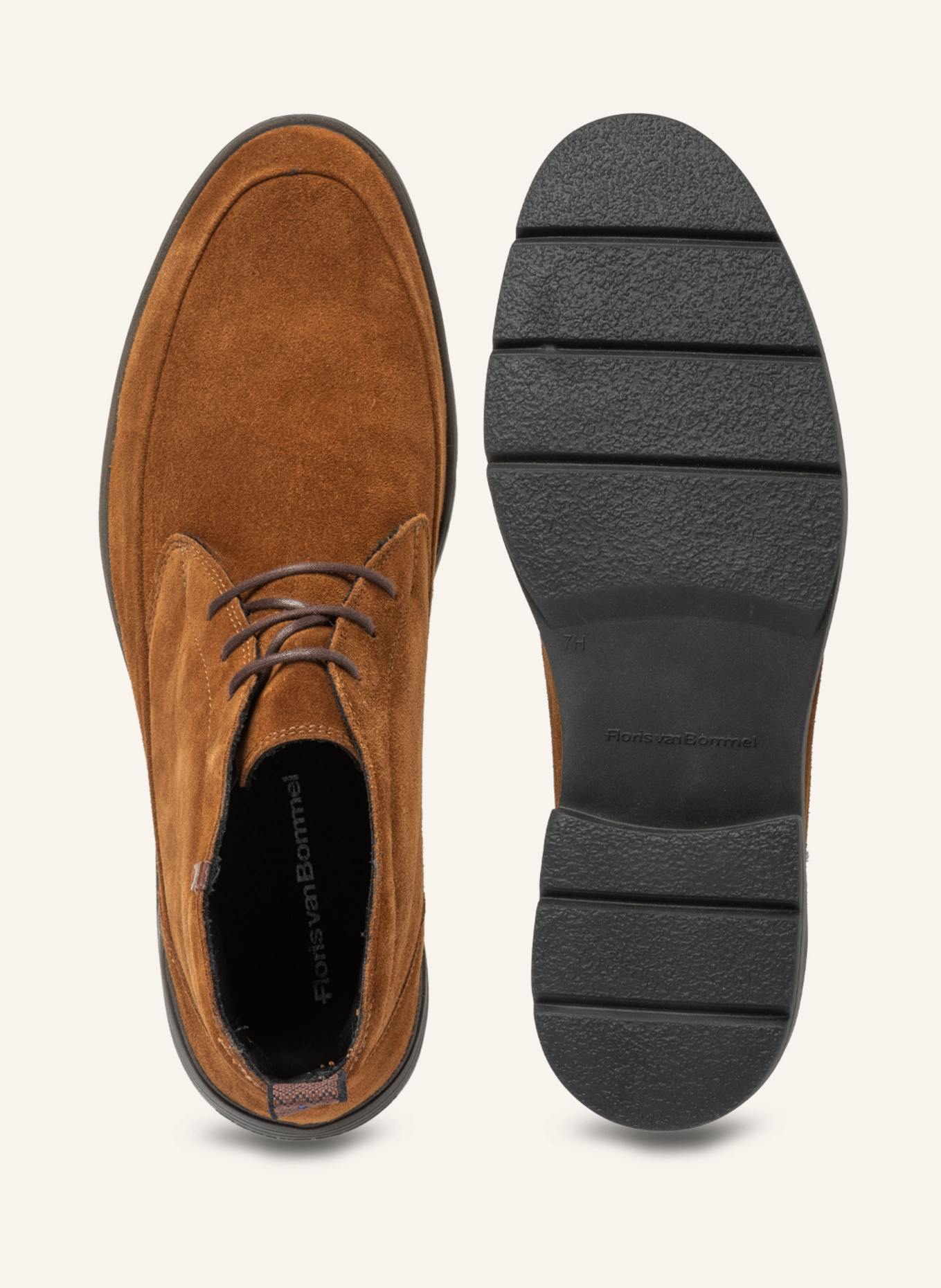 Floris van Bommel Schnürboots DE VENKER 01: COGNAC