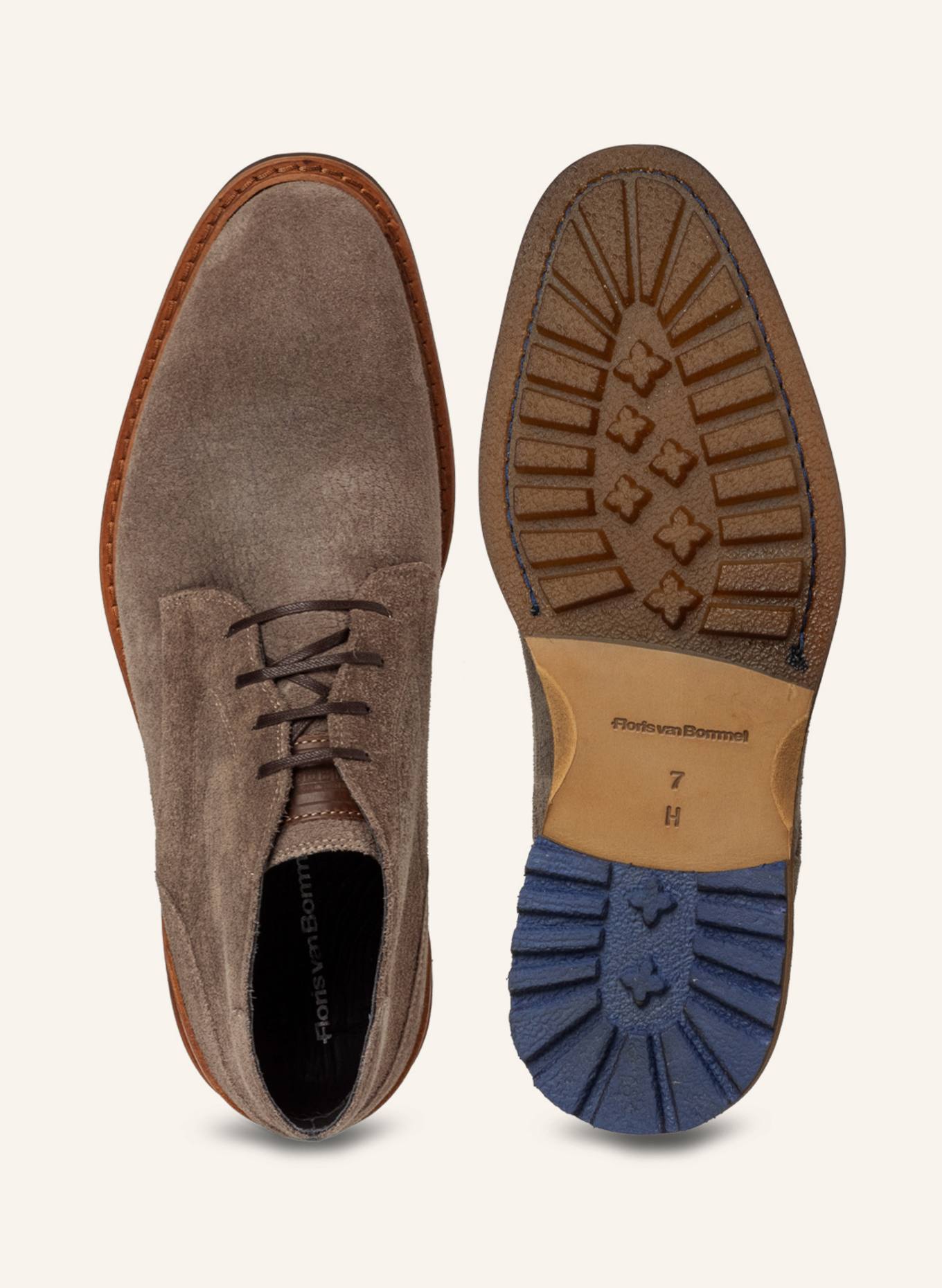 Floris van Bommel Schnürboots CREPI 11: TAUPE