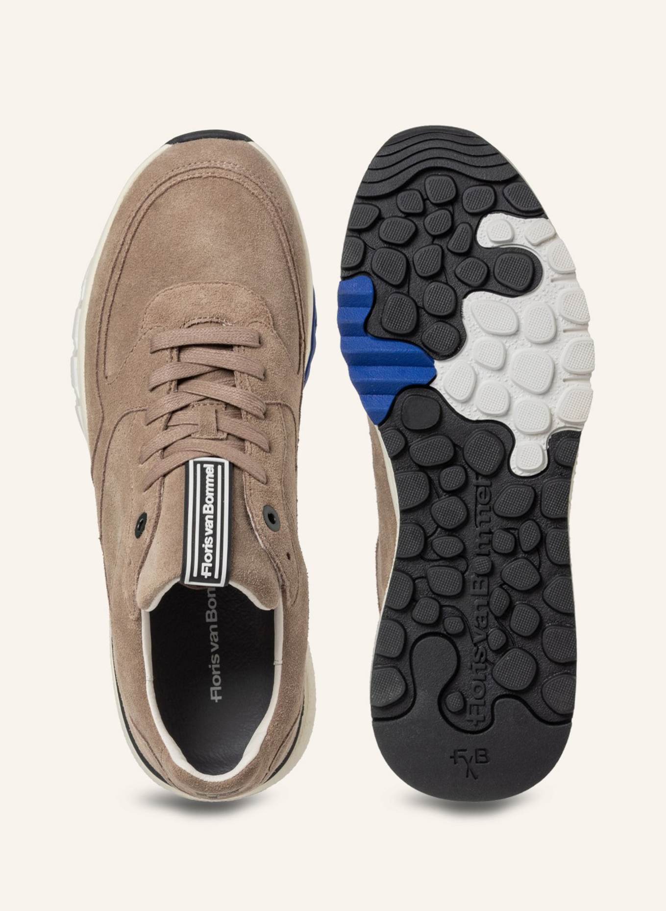 Floris van Bommel Sneaker DE TREENER 07: HELLBRAUN