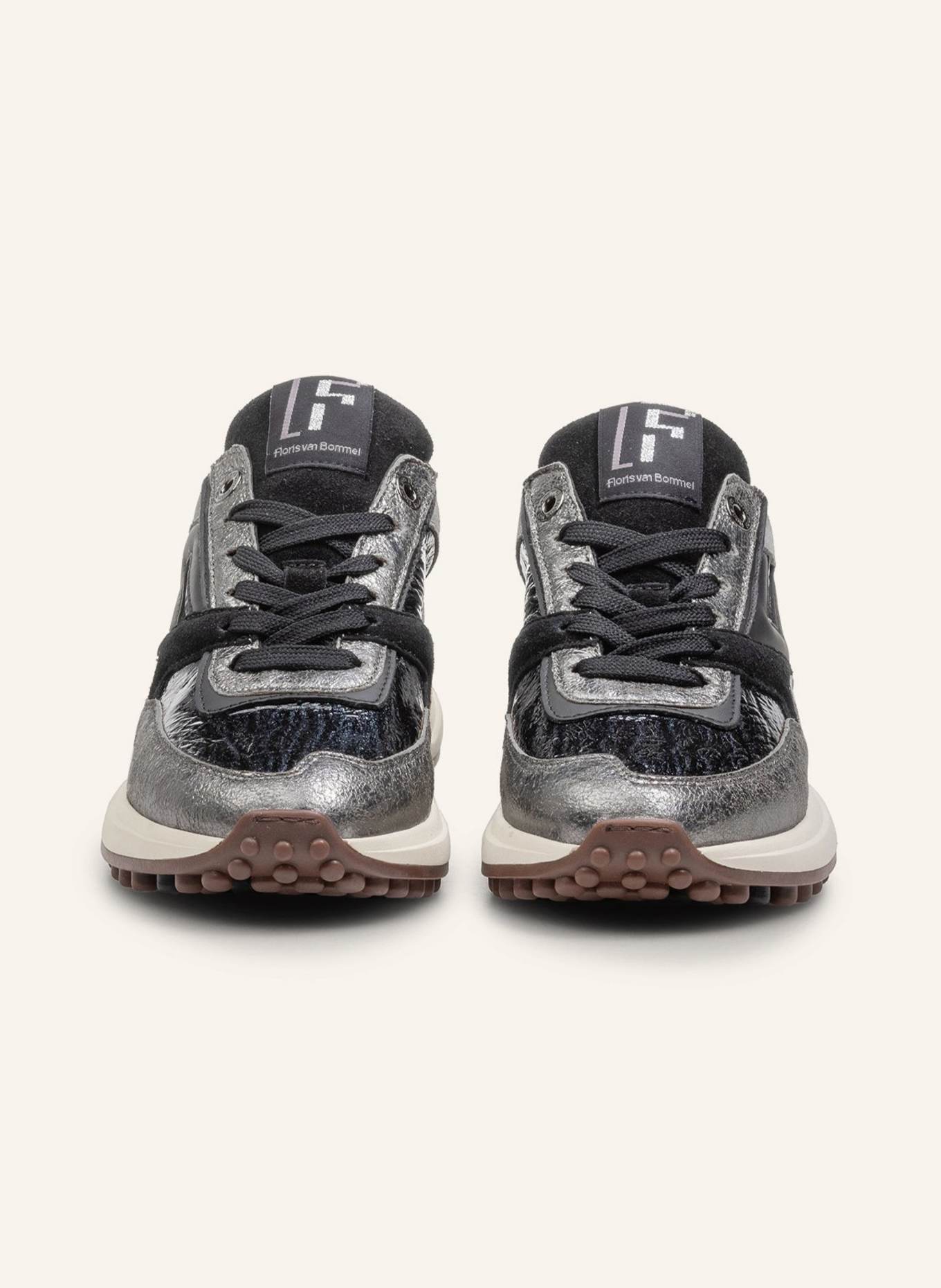 Floris van Bommel Sneaker NOPPI 36: SILBER