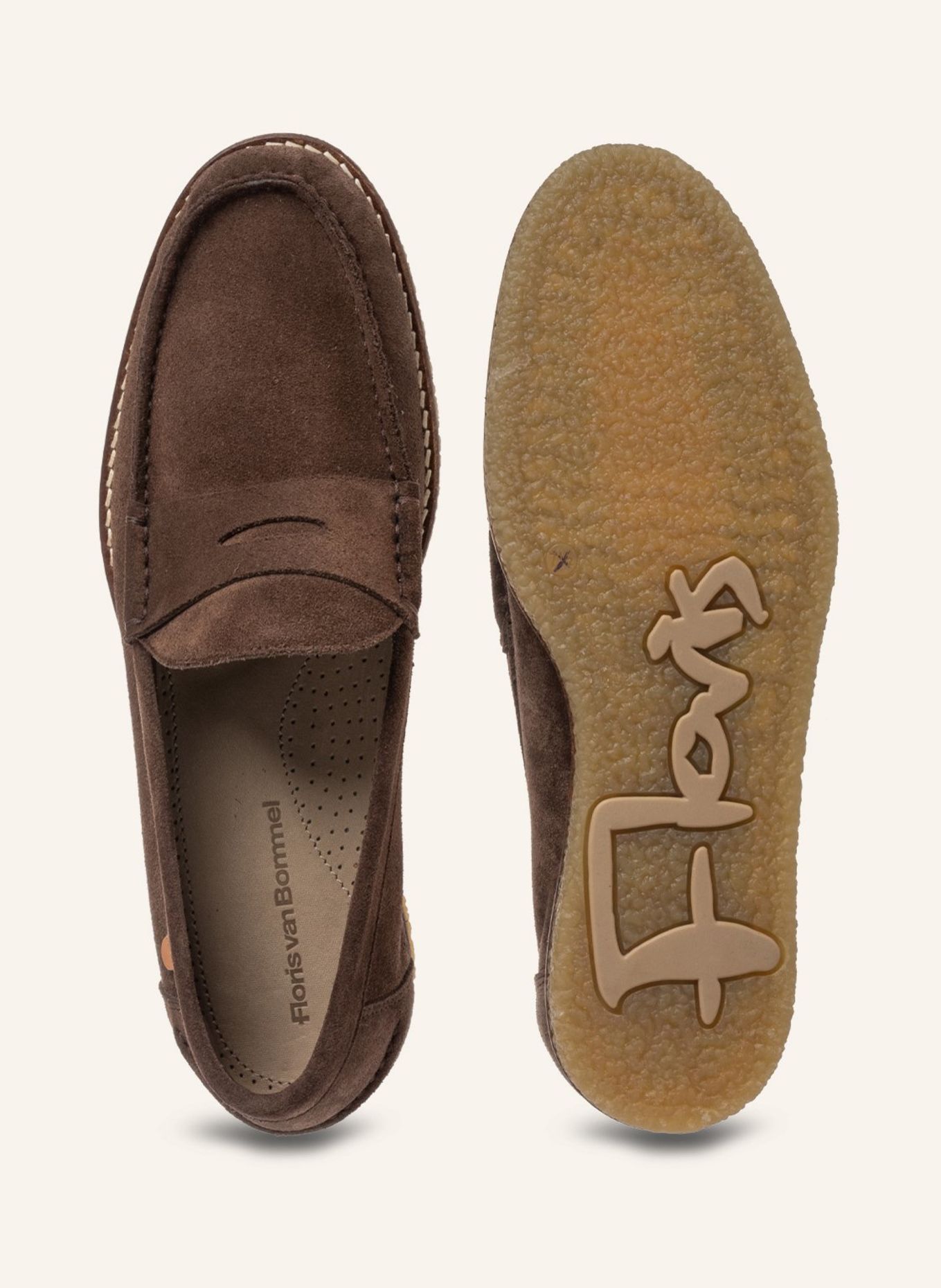 Floris van Bommel Loafer DE KREPPER 01: BRAUN