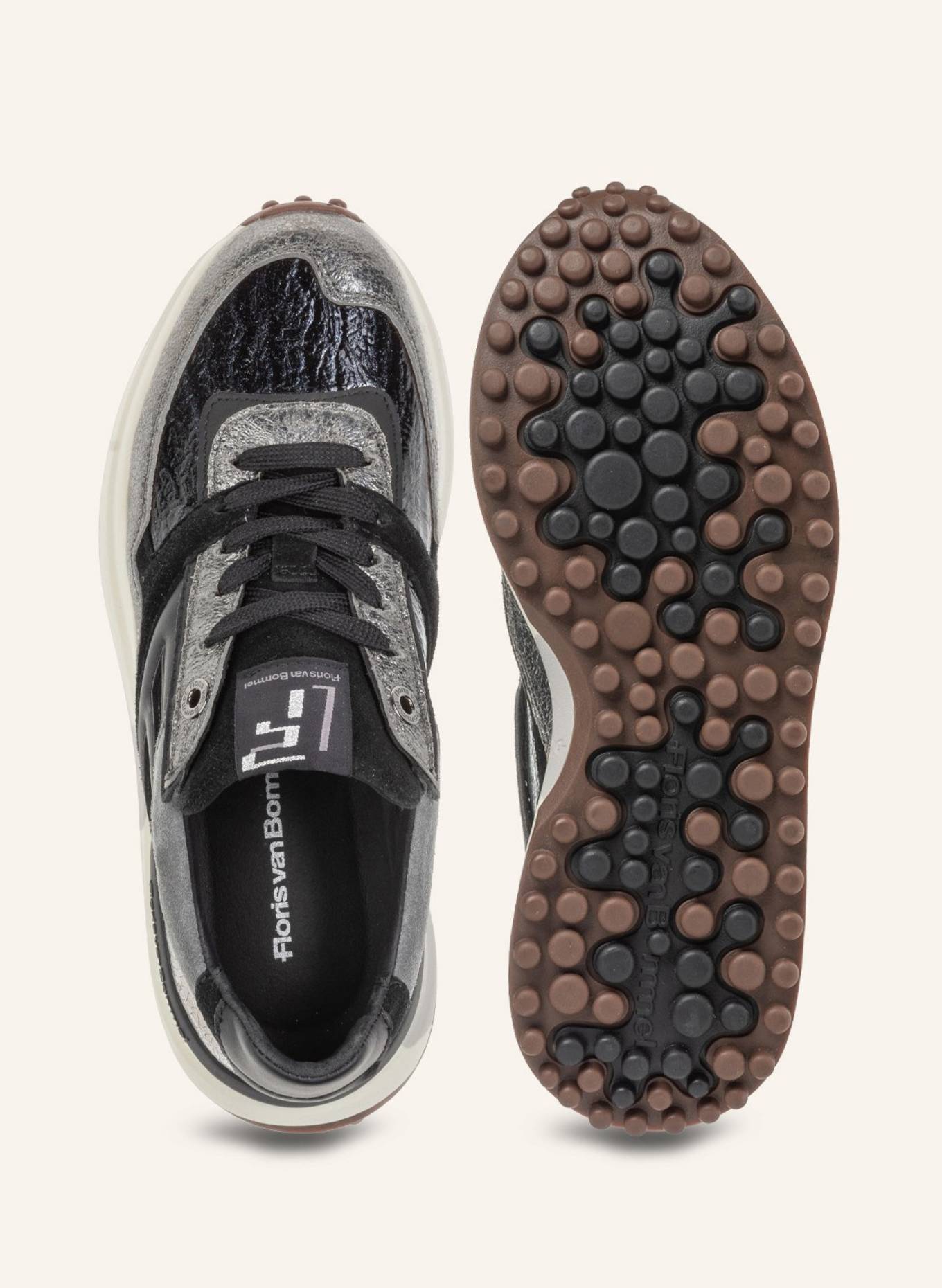 Floris van Bommel Sneaker NOPPI 36: SILBER