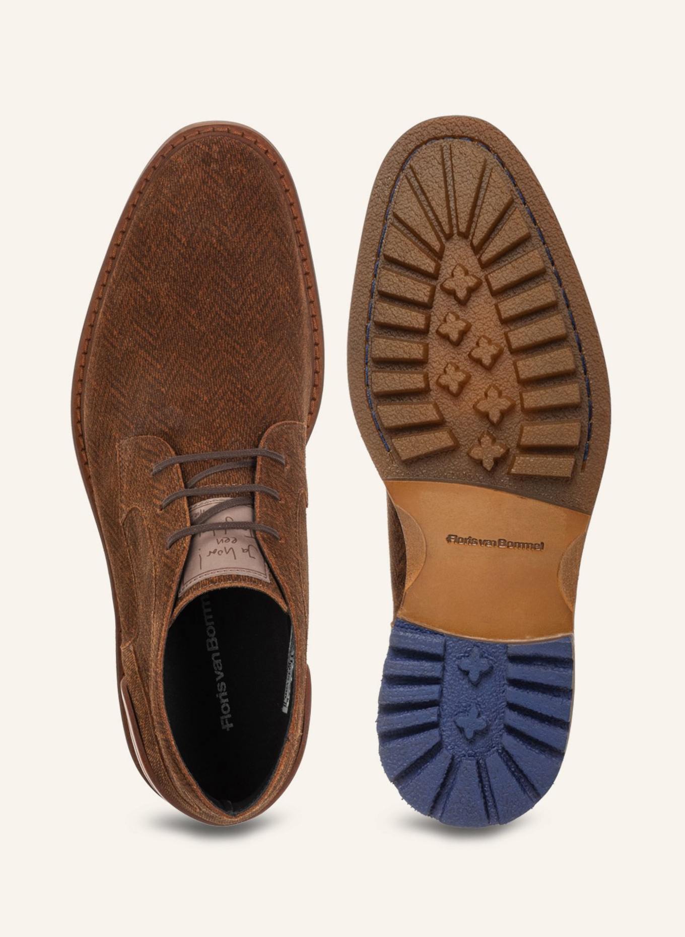 Floris van Bommel Schnürboots CREPI 13: COGNAC