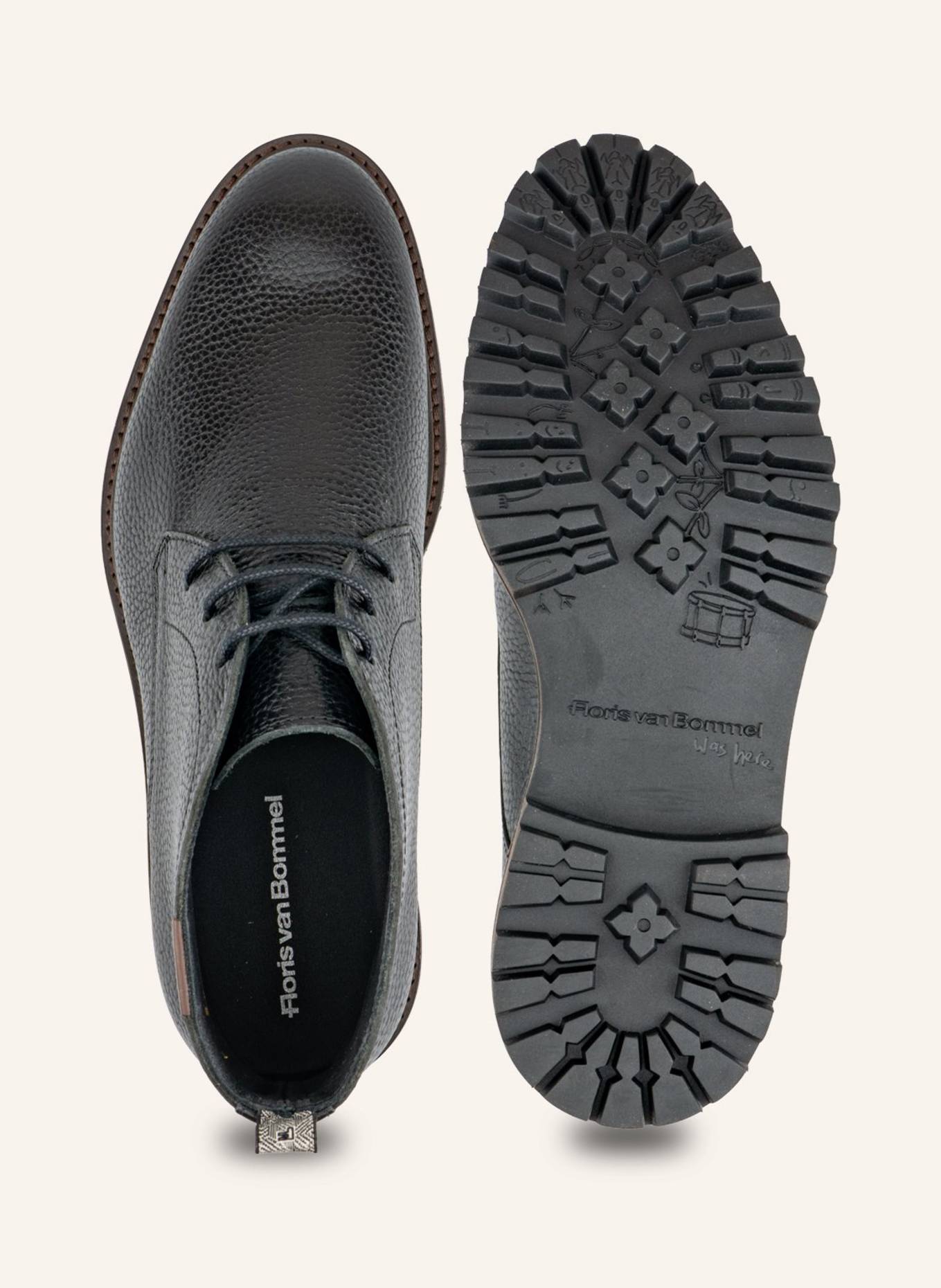 Floris van Bommel Schnürboots STURDI 01: SCHWARZ