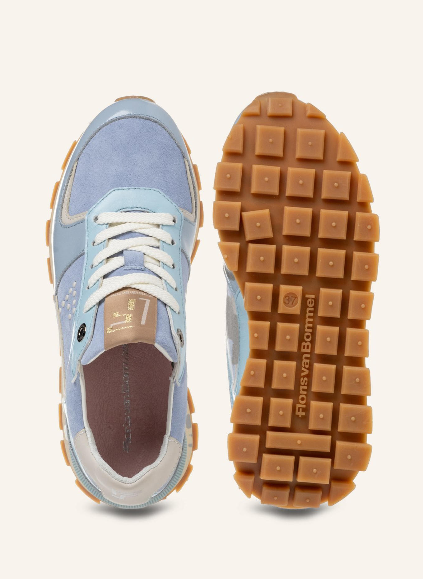Floris van Bommel Sneaker BLOKKI 05: HELLBLAU