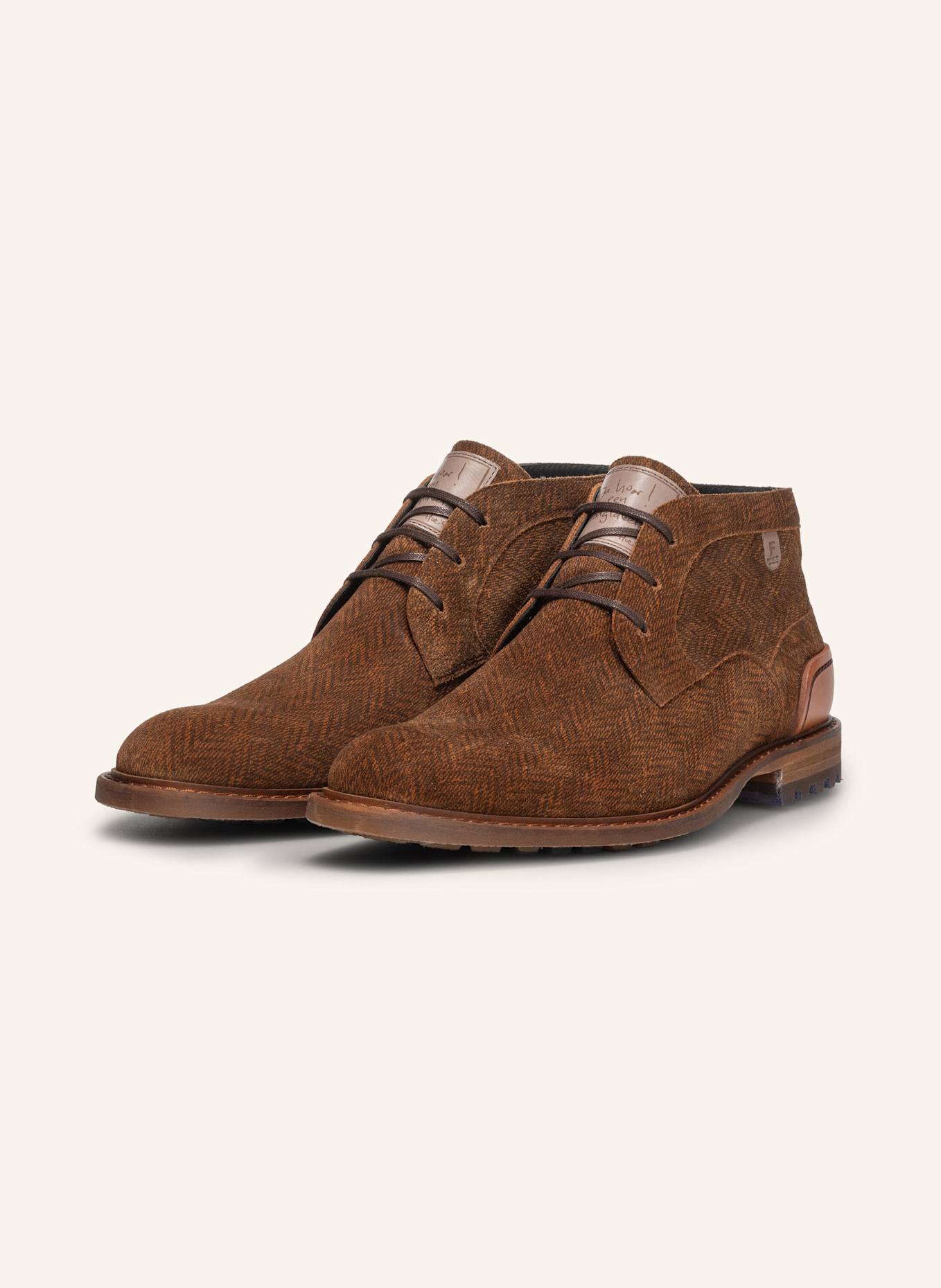 Floris van Bommel Schnürboots CREPI 13: COGNAC