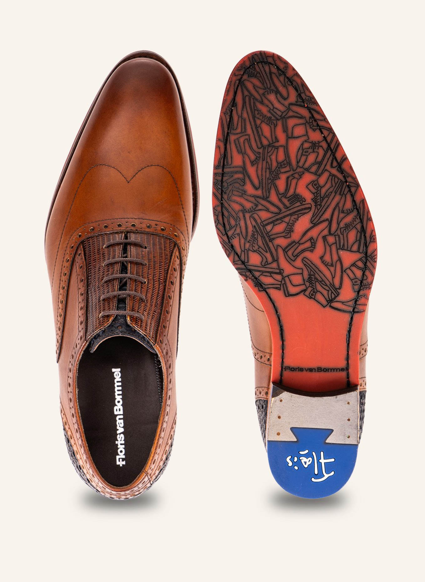 Floris van Bommel Schnürer DE STAPPER 03: COGNAC