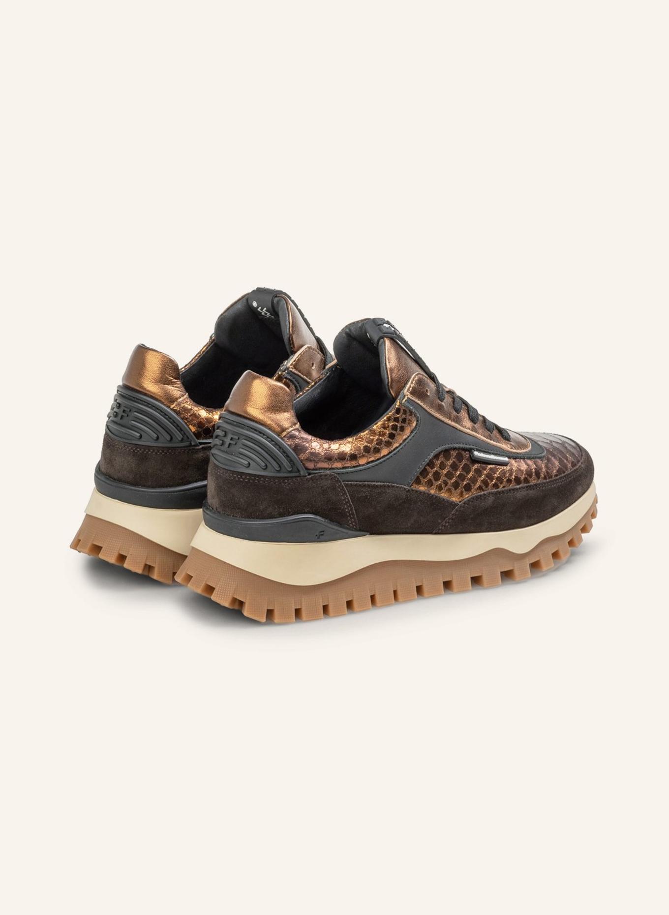 Floris van Bommel Sneaker GROMMI 01: DUNKELBRAUN