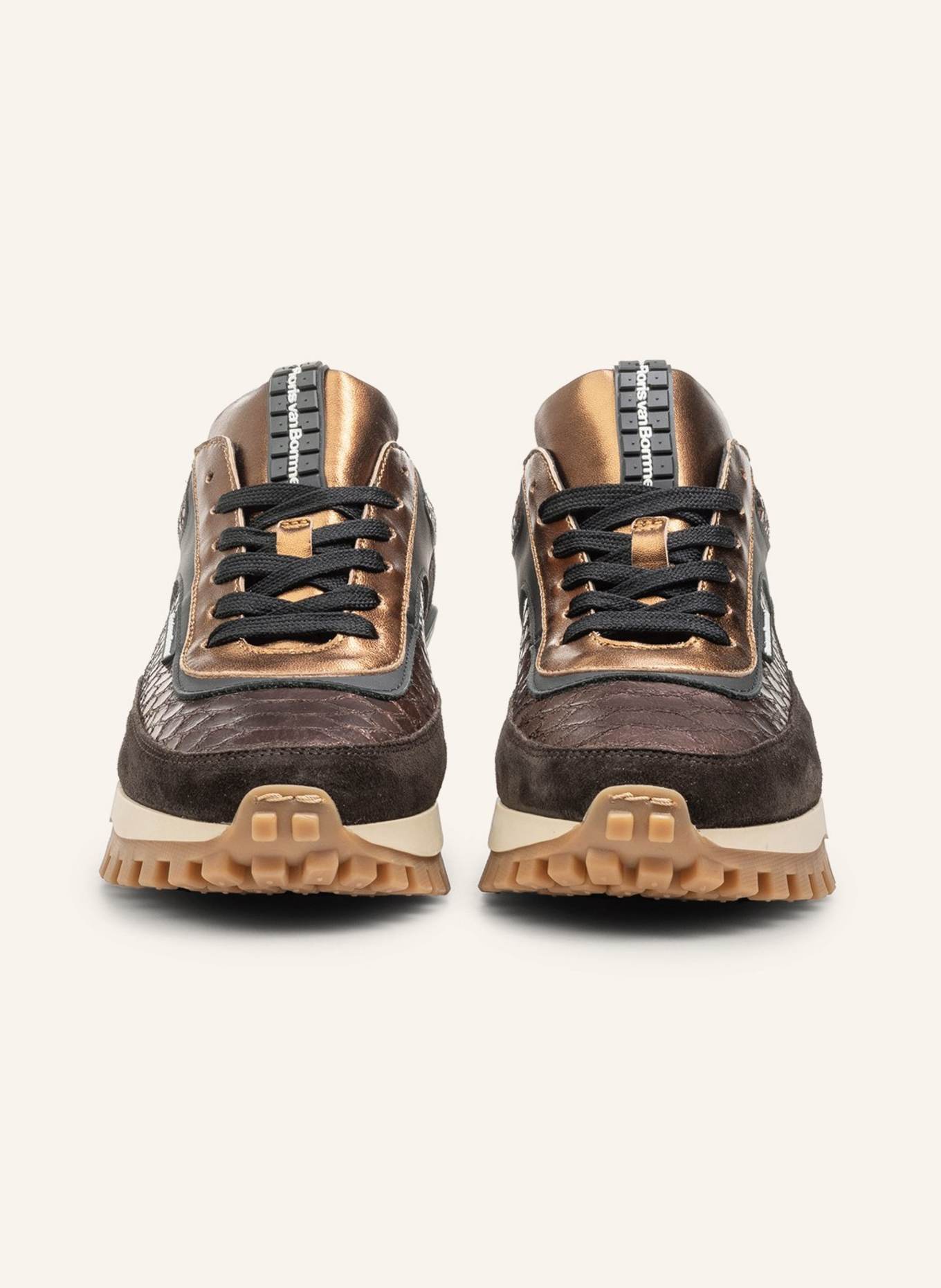 Floris van Bommel Sneaker GROMMI 01: DUNKELBRAUN