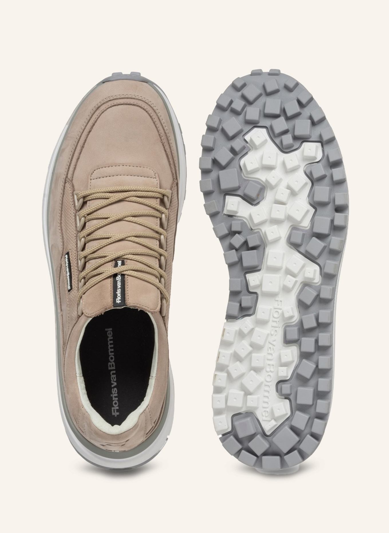 Floris van Bommel Sneaker DE GRIPPER 03: HELLBRAUN