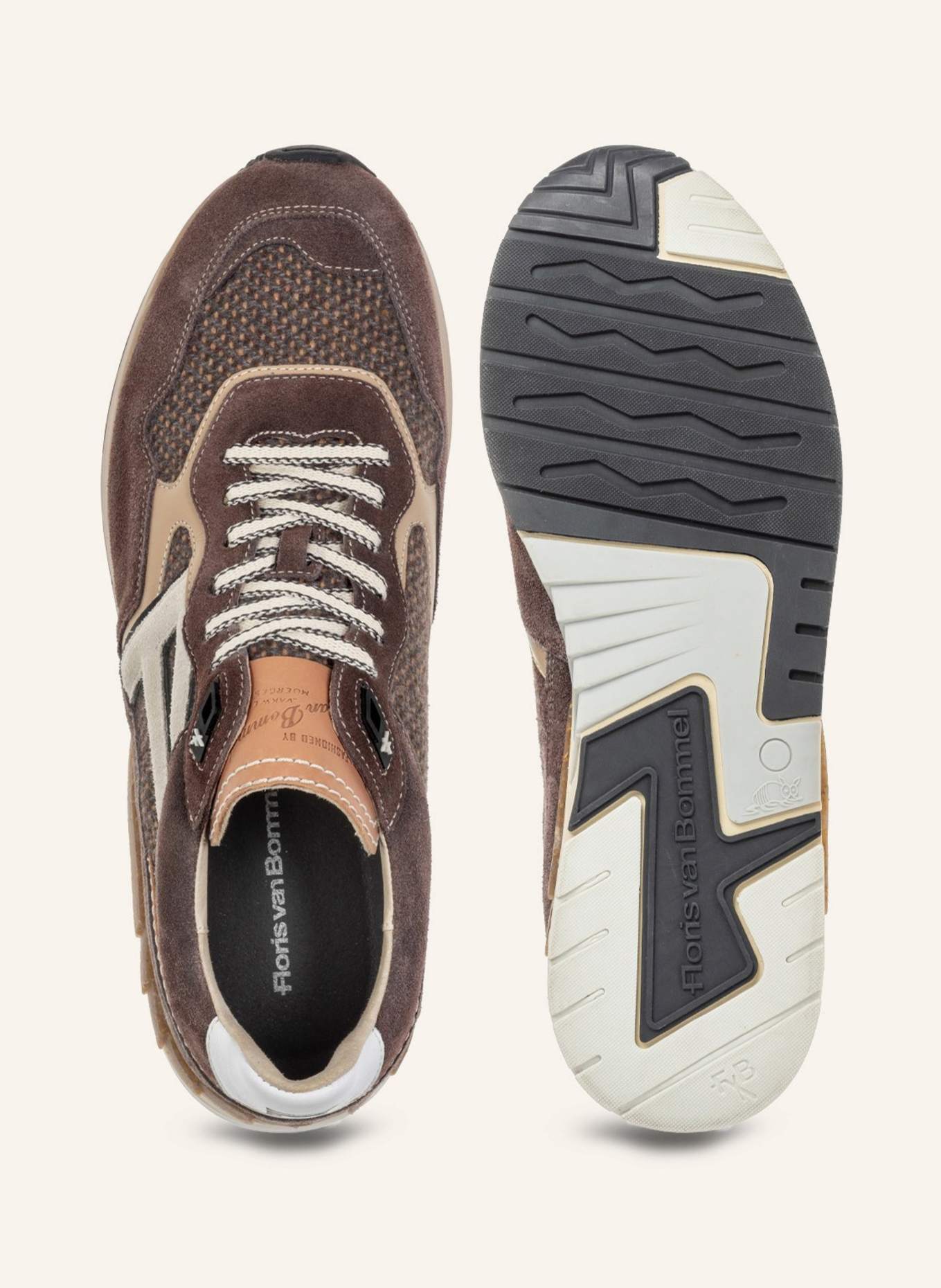 Floris van Bommel Sneaker DE RUNNER 07: TAUPE