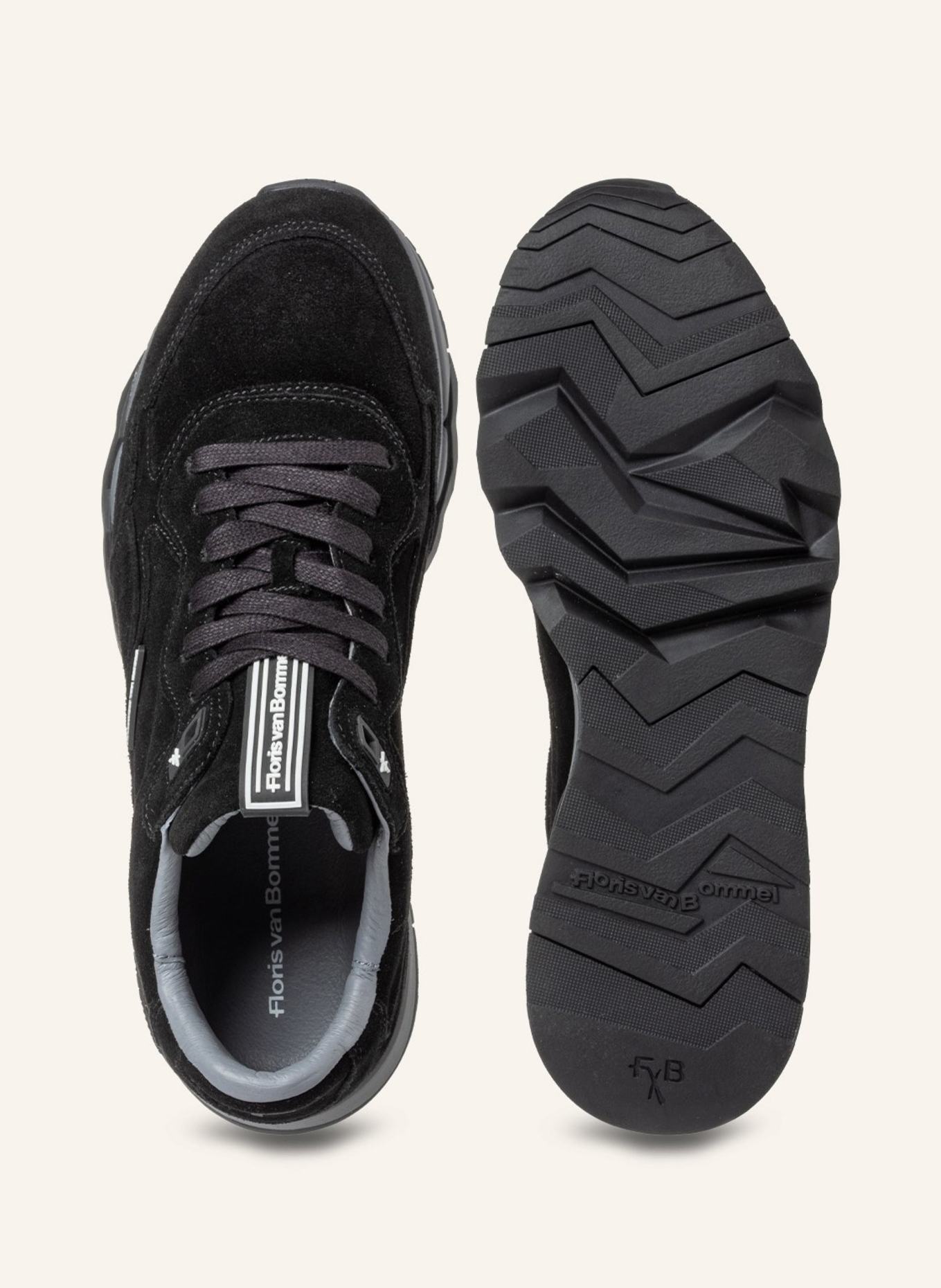 Floris van Bommel Sneaker DE ZAGER 10: SCHWARZ