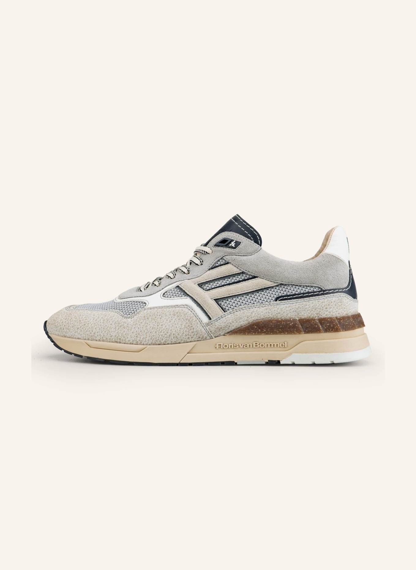 Floris van Bommel Sneaker DE RUNNER 07: HELLGRAU