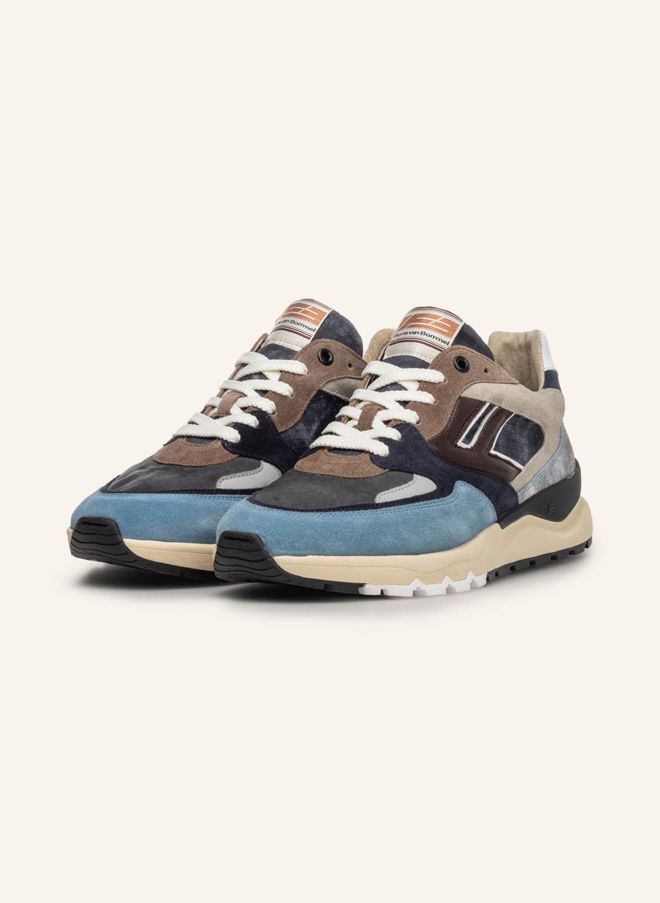 Floris van Bommel Sneaker DE TREENER 01: BRAUN