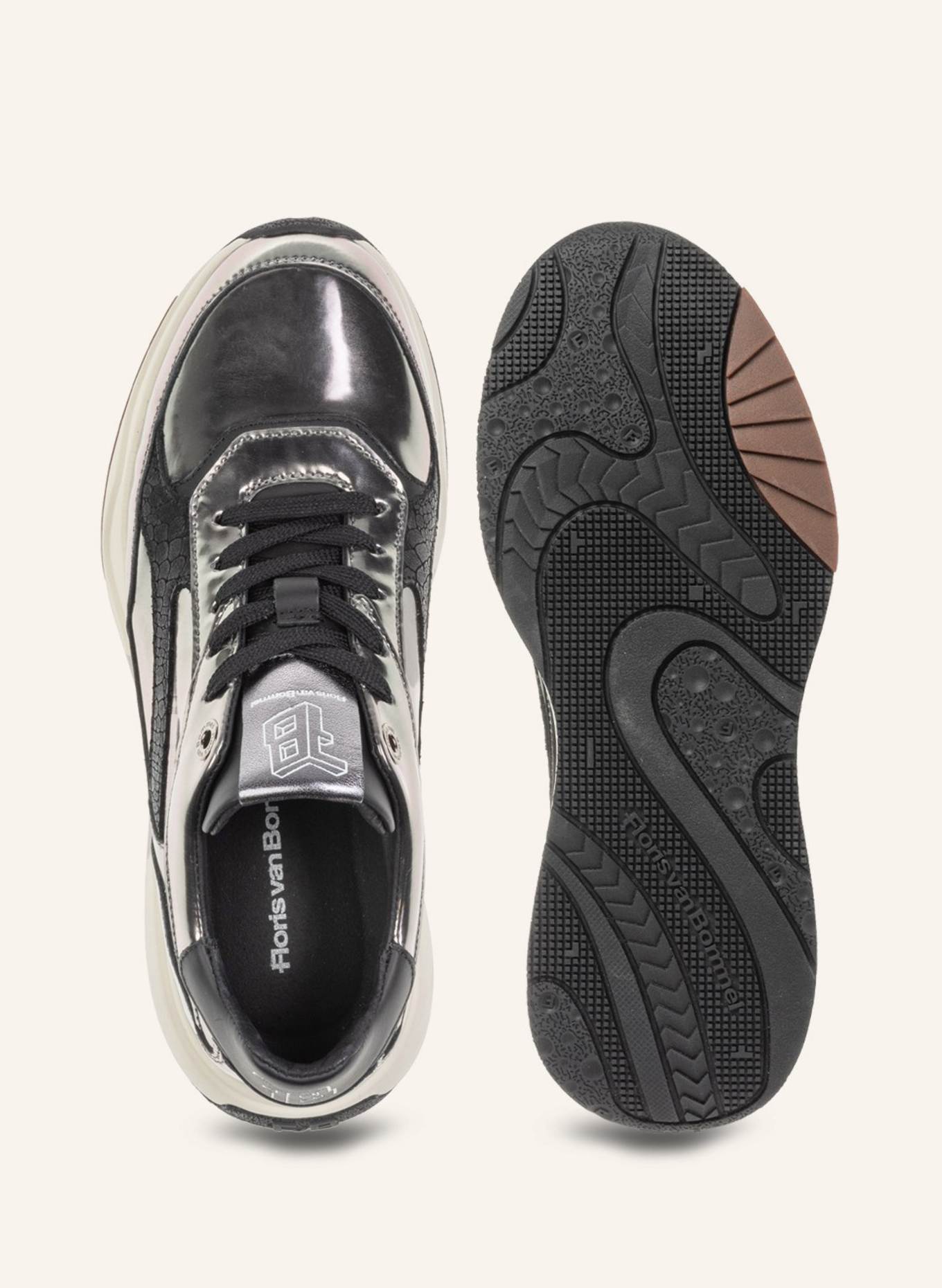 Floris van Bommel Sneaker SUVI 02: SILBER